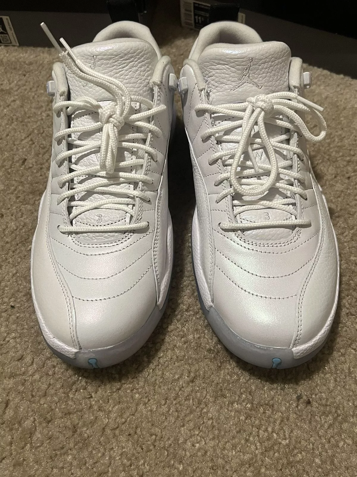 Jordan Brand Low Top Sneakers Jordan Brand Retro 12 Easter White