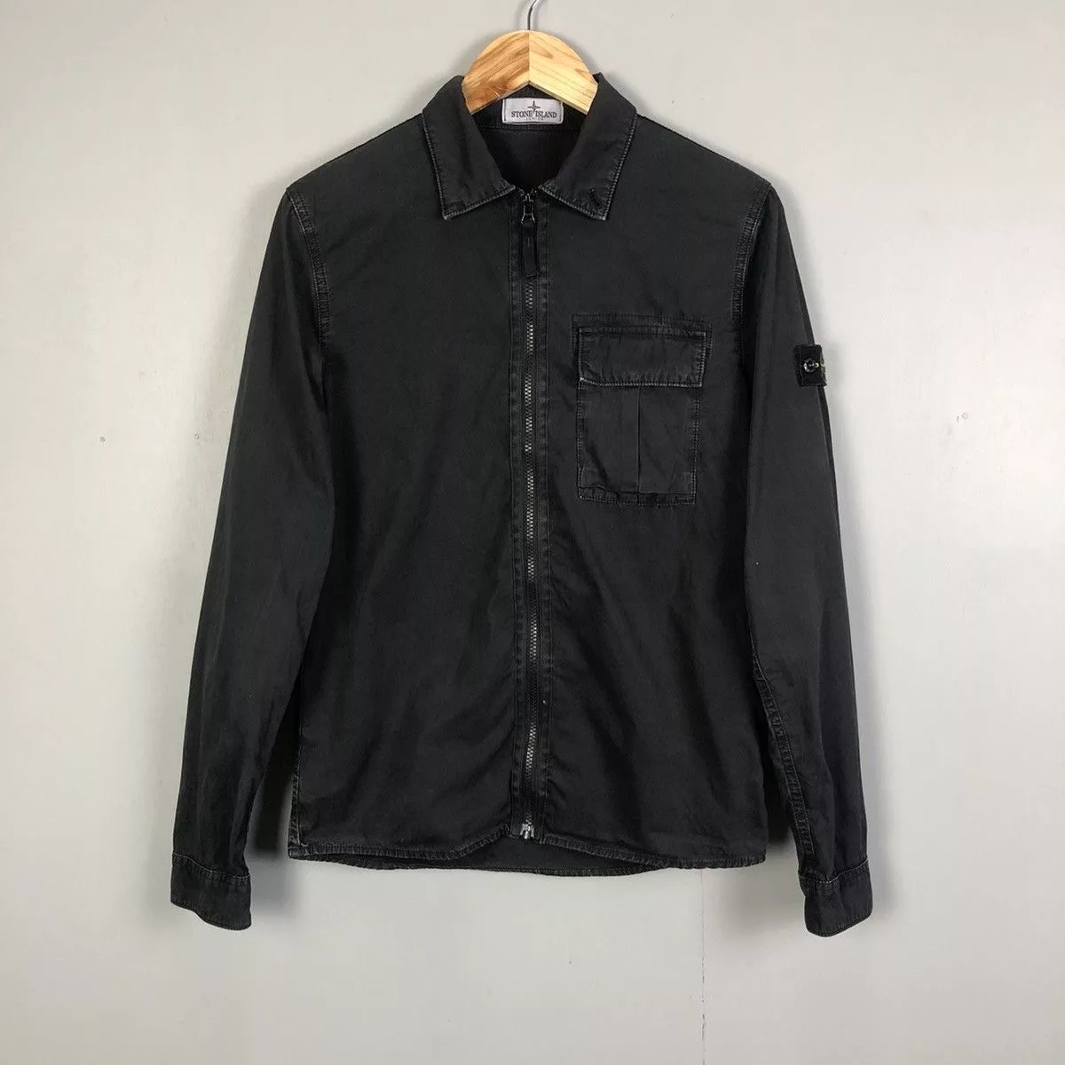 Stone Island Light Jackets Stone Island Junior Overshirt Black