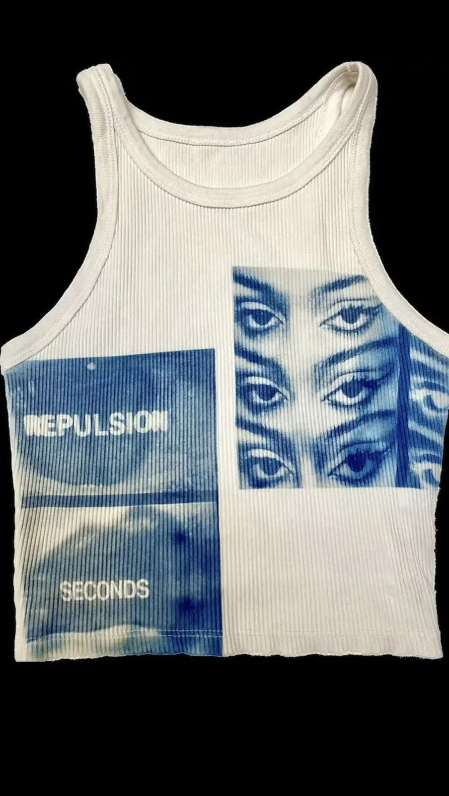 Other Crop Tops Other Streetwear retro tank Blue