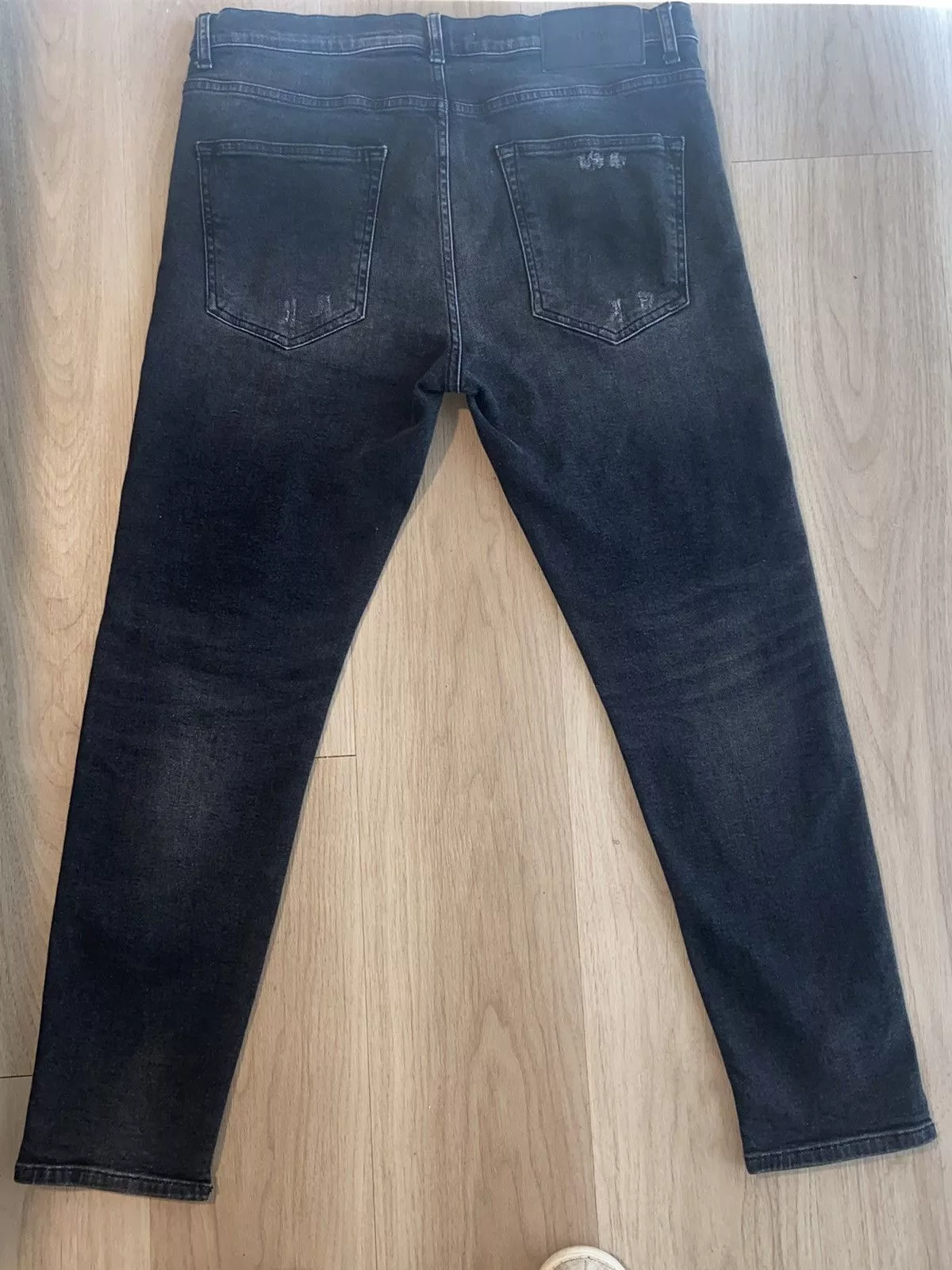 Zara Denim Black Distressed Zara Jeans - Size 34 US