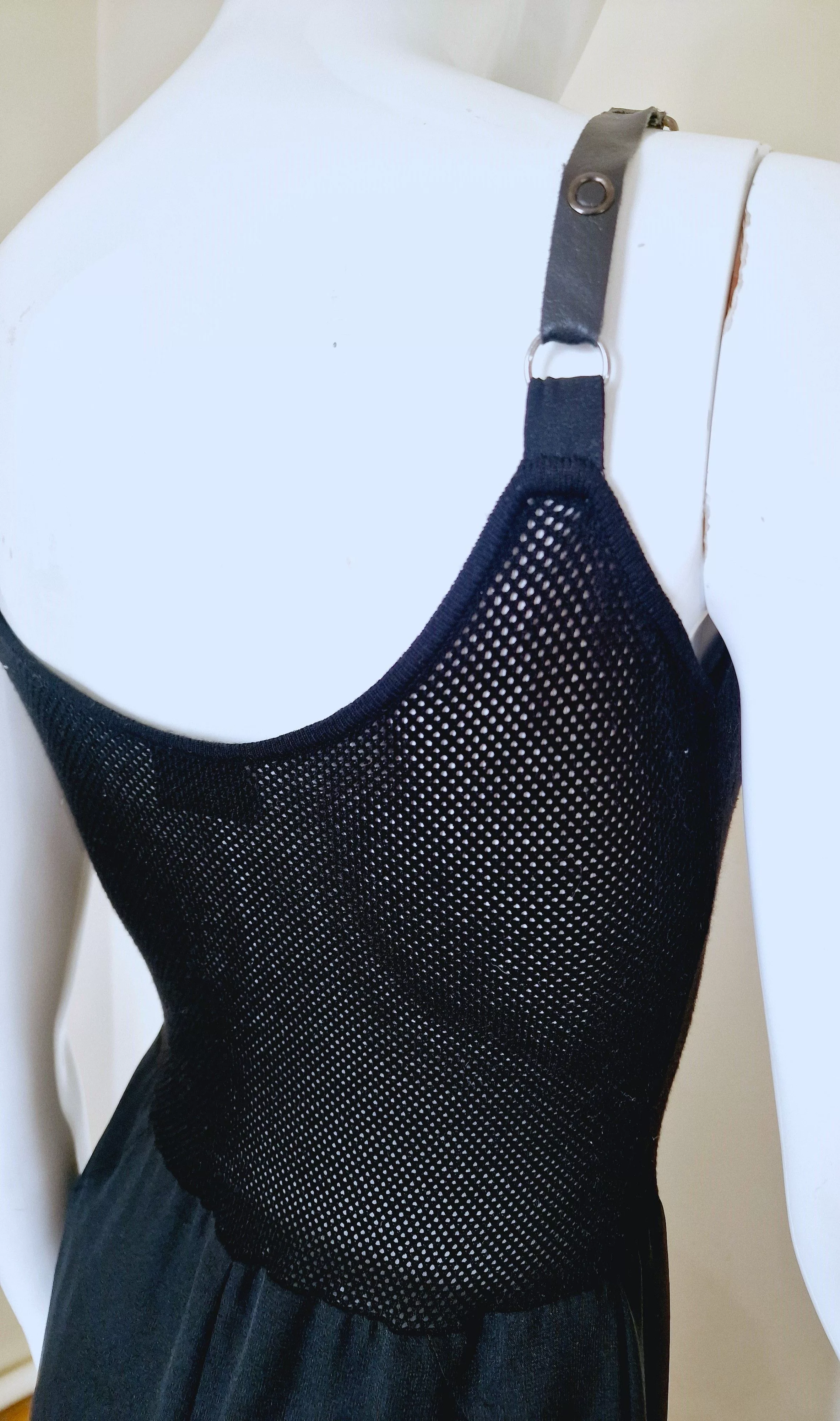Versace Maxi Dresses Gianni Versace Cutout Cut Out Net Bondage Medium LargeDress Black