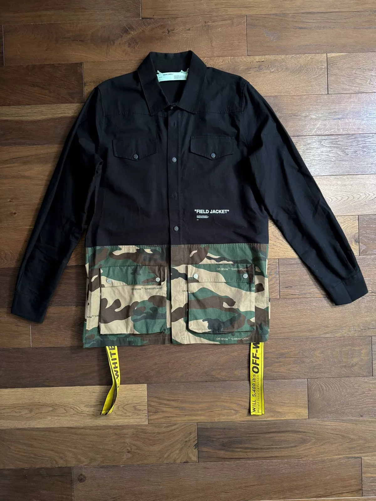 Off-White Light Jackets Off-White Field jacket Off White Black