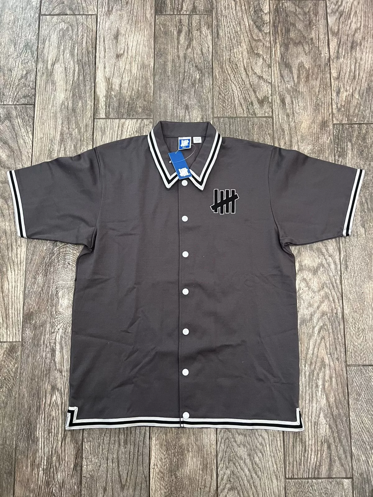 Undefeated Short Sleeve T Shirts Undefeated Work Shirt Gray