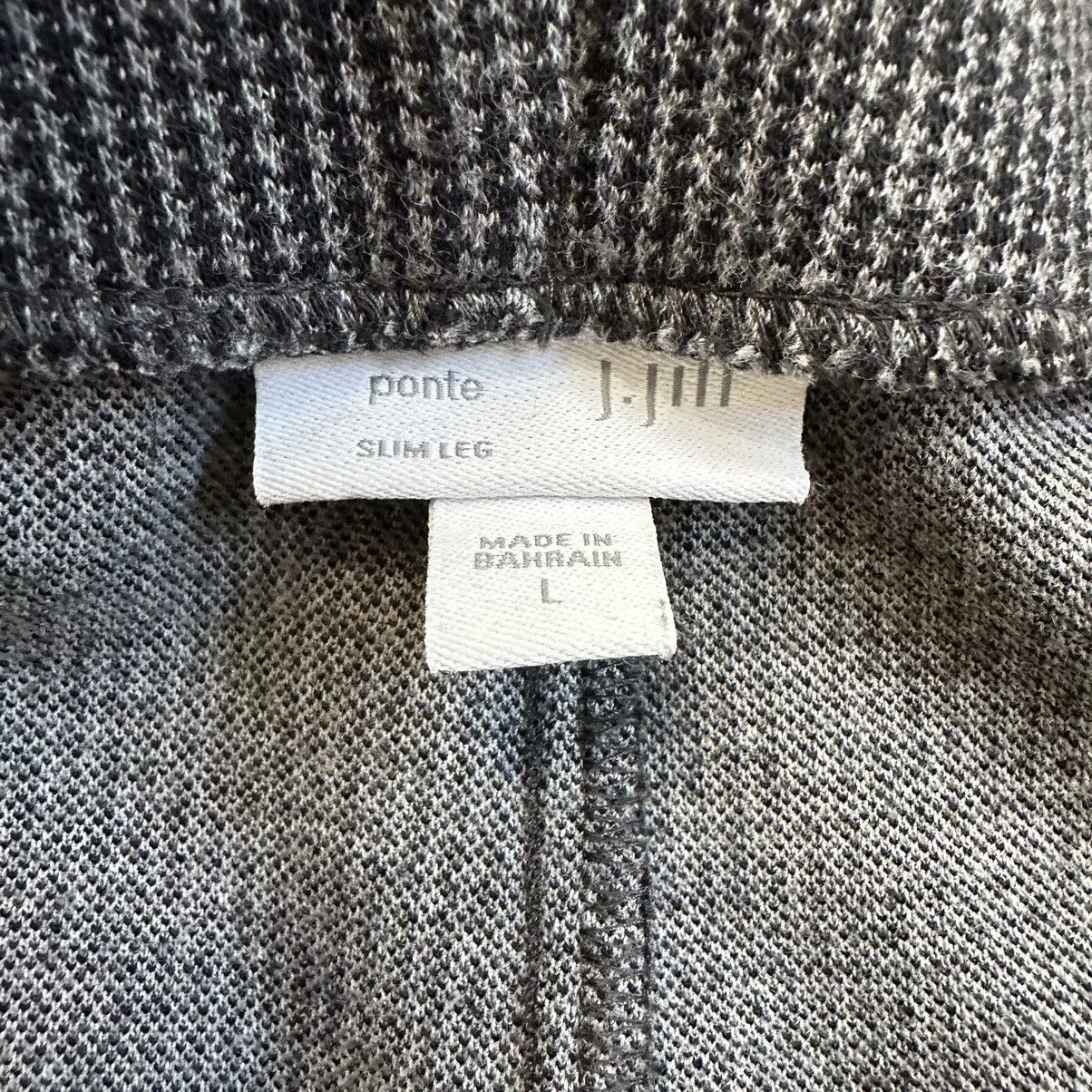 Other Pants Other J. Jill Ponte Slim Leg Herringbone Pull-On Pants Multi