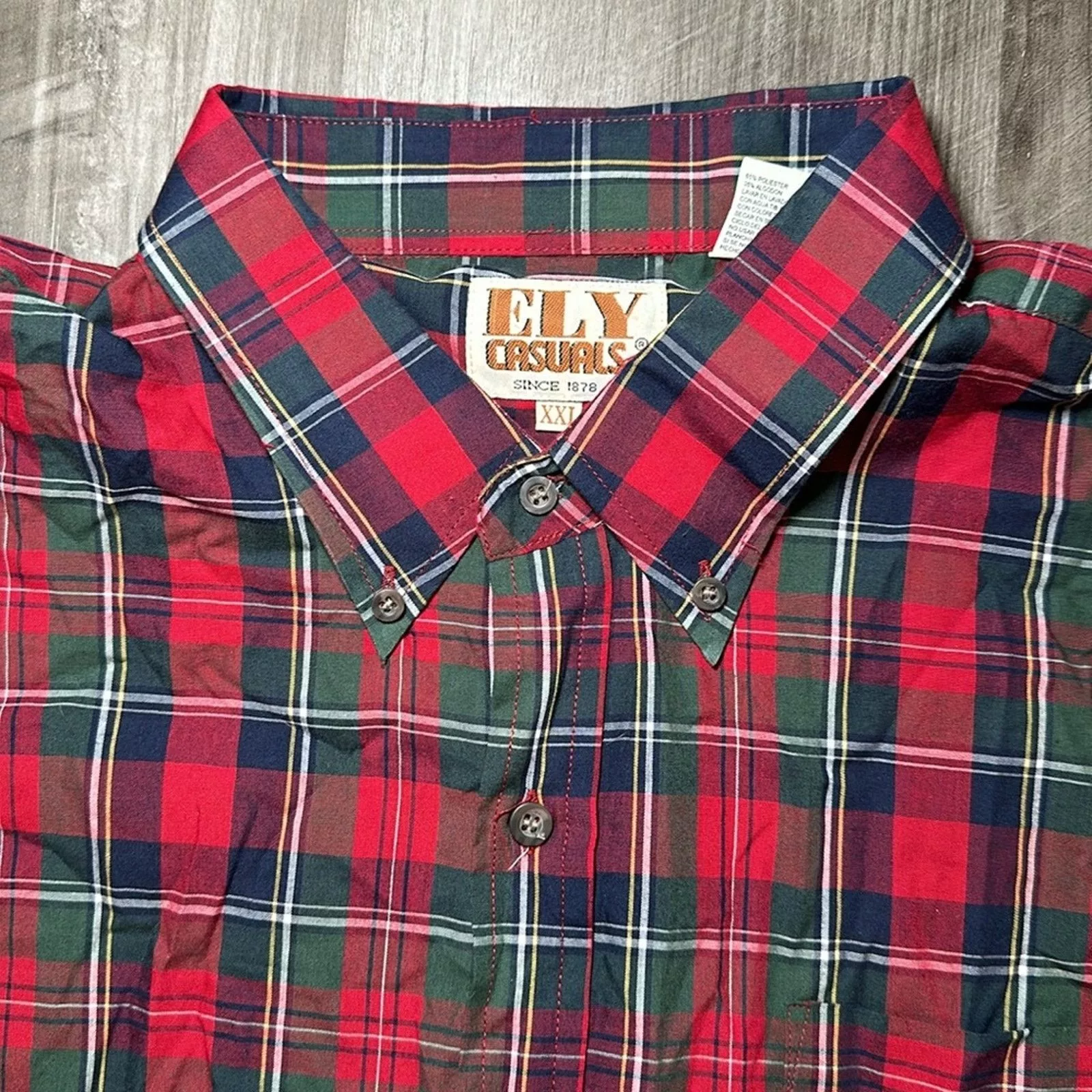 Other Shirts Button Ups Other ELY Casuals Long Sleeve Button Down - 2XL Red