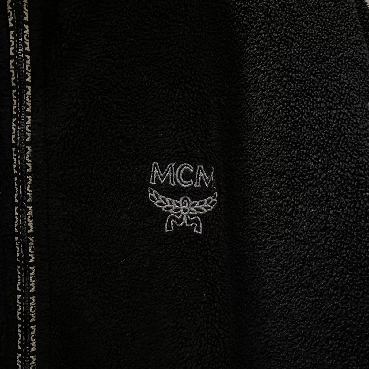 MCM Light Jackets MCM Black Reversible Fleece Jacket