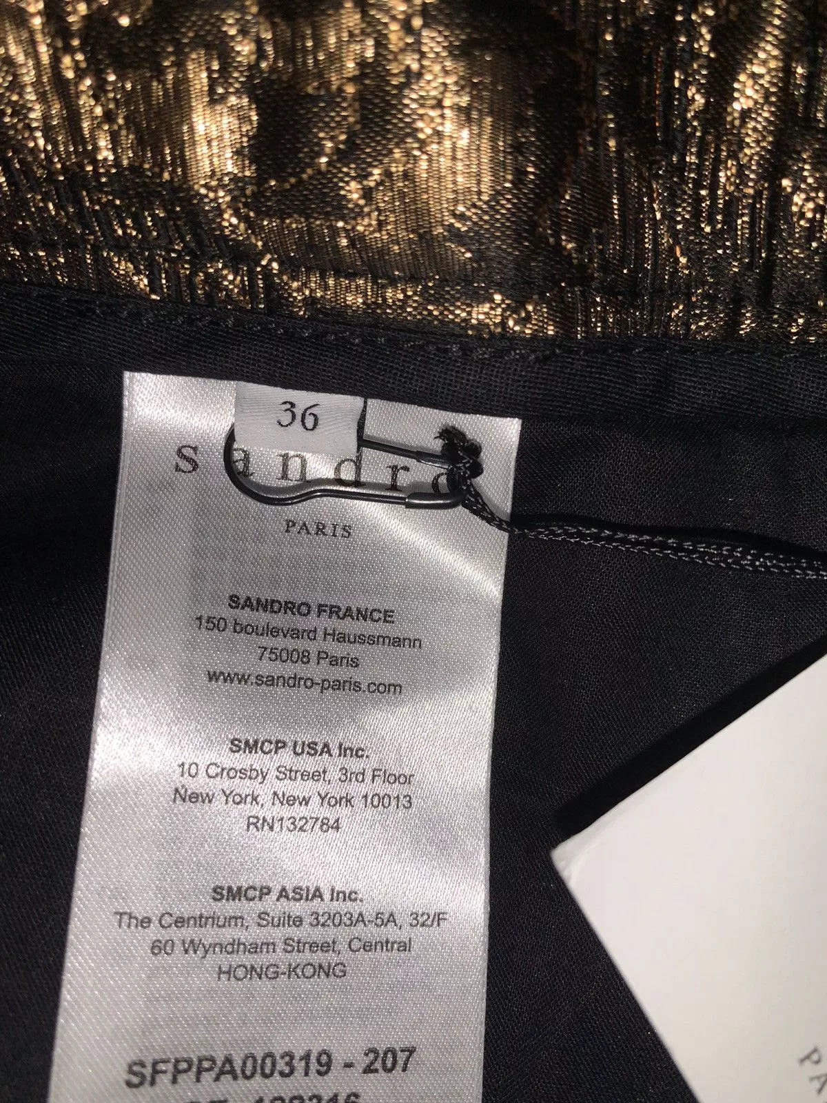 Sandro Pants Sandro paris Goldy Brocade Cropped Pants