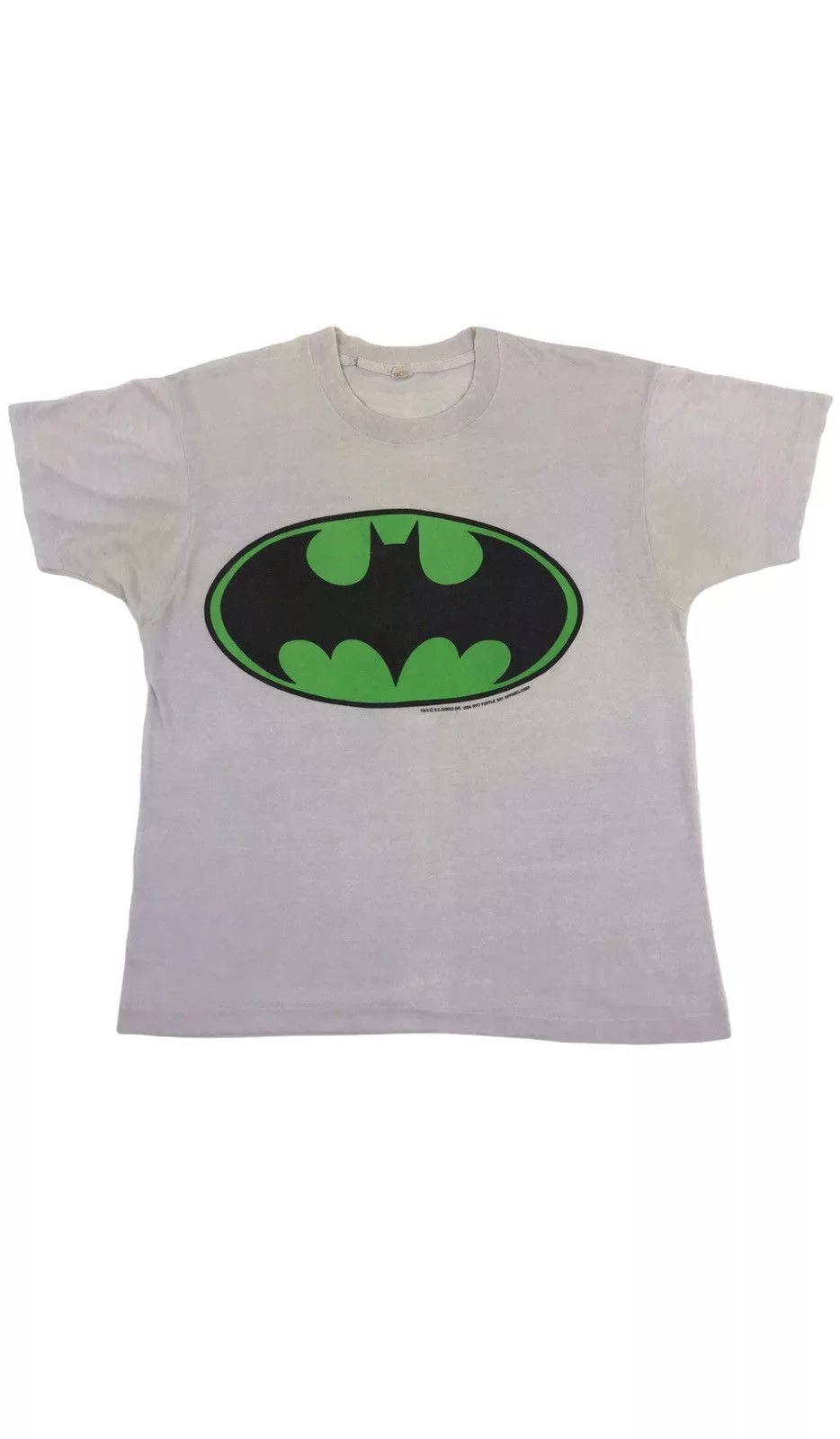 DC Comics Short Sleeve T Shirts DC Comics × Vintage Vintage 80s BATMAN logo soft and thin t-shirt Multi