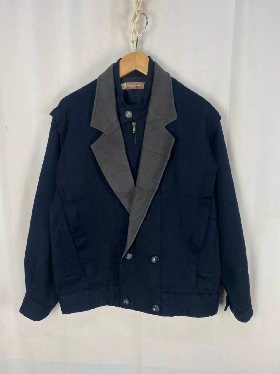 Designer Light Jackets Designer × Pierre Balmain Vintage Pierre Balmain paris zipper jacket Gray
