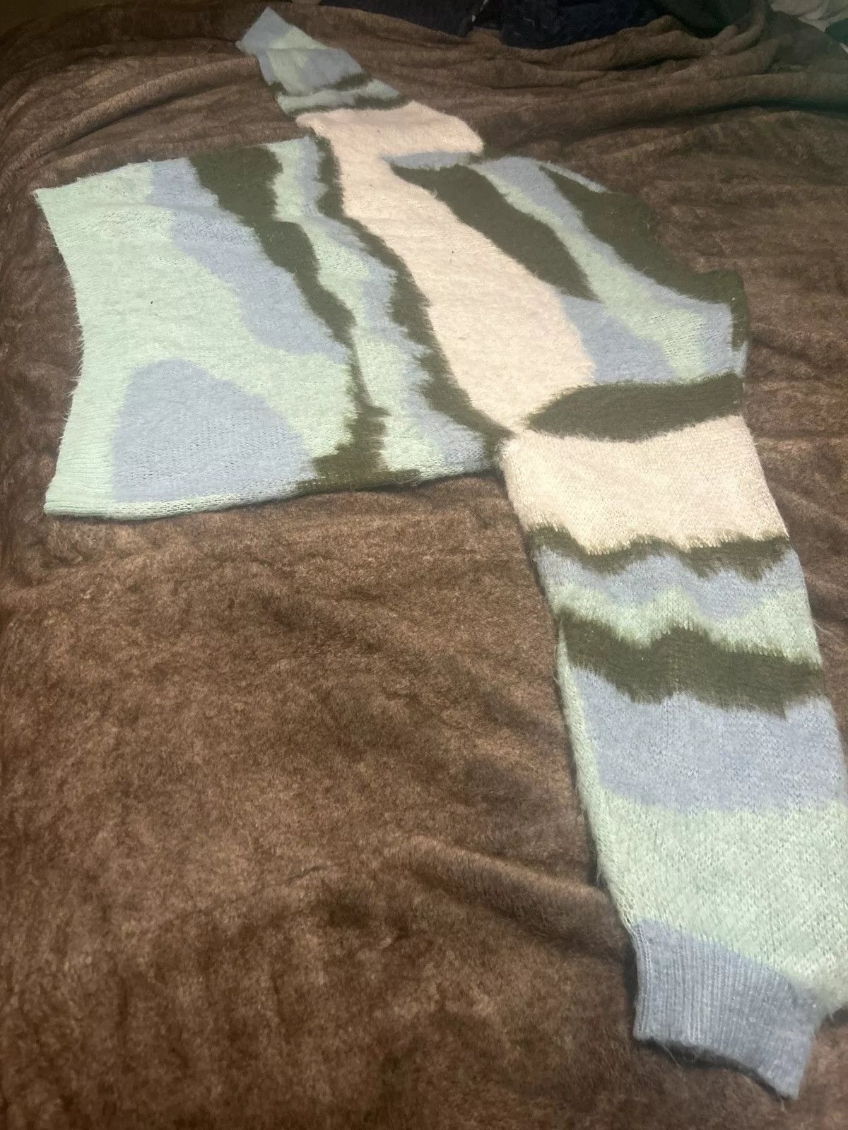 Other Sweaters Knitwear Other Knitted long sleeve shirt Blue