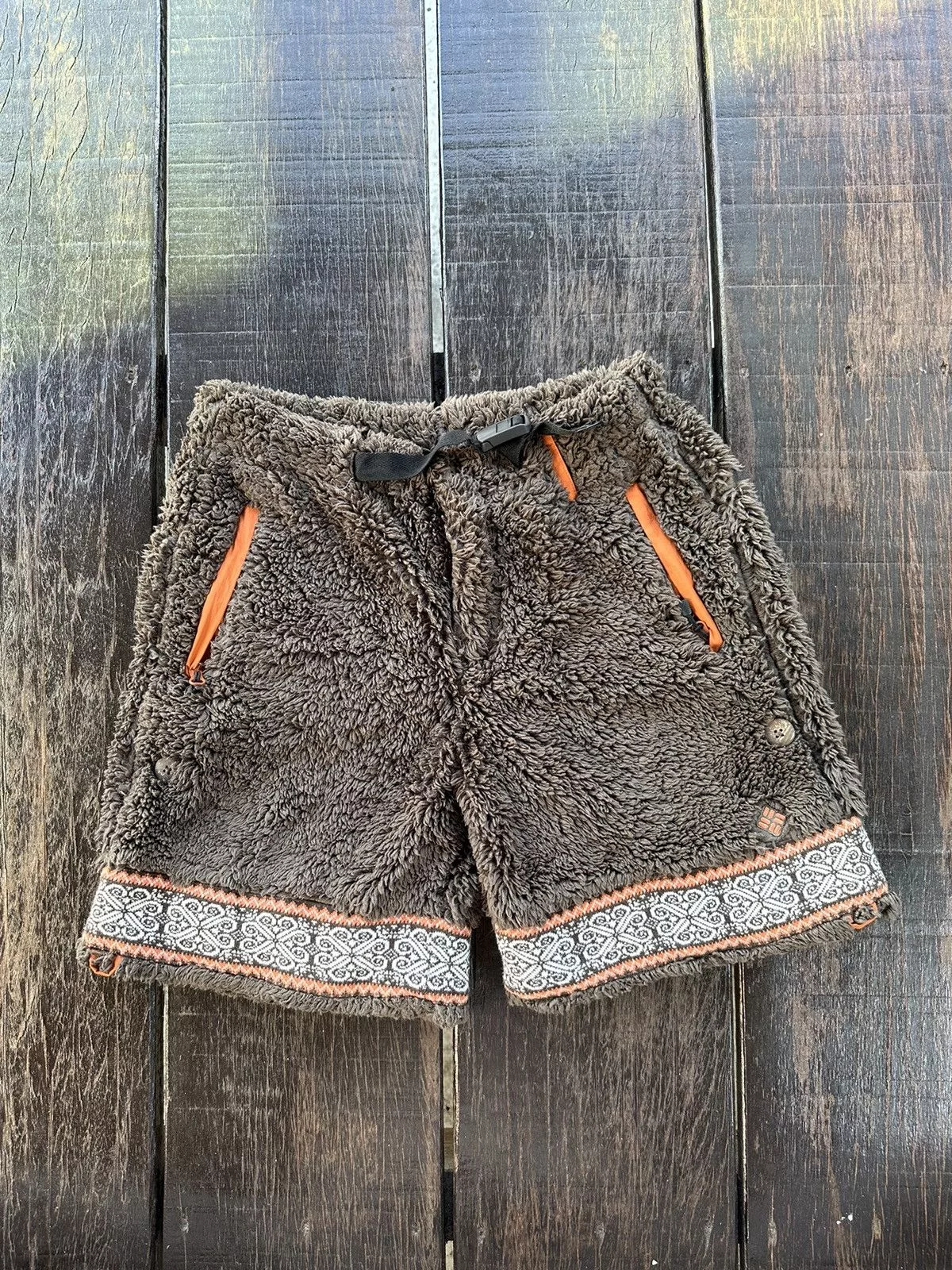 Columbia Shorts Columbia × Vintage Columbia short fur nice design Brown Streetwear