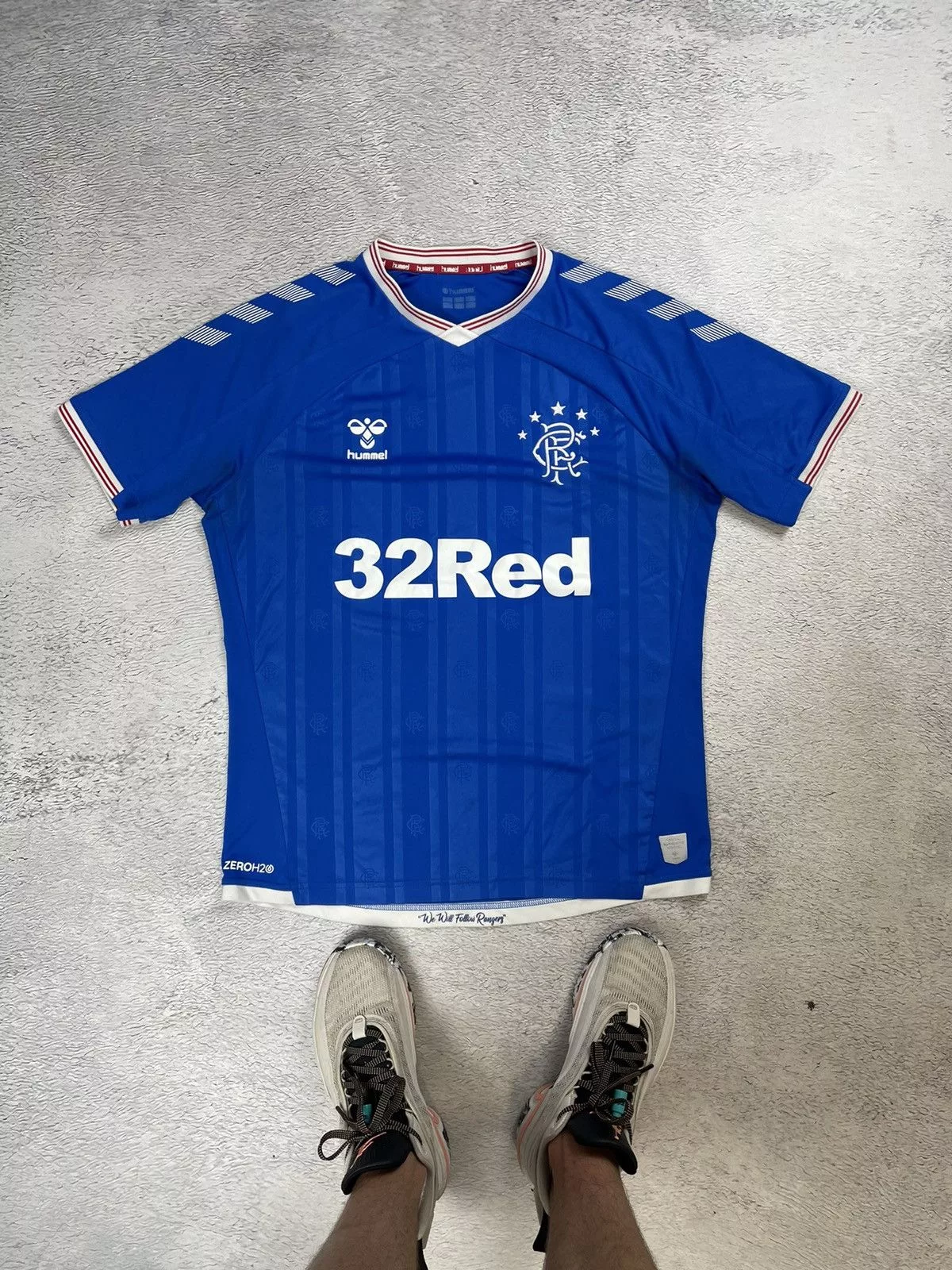 Hummel Jerseys Hummel × Vintage Vintage Rangers 2019/20 Hummel Jersey blokcore L size Blue