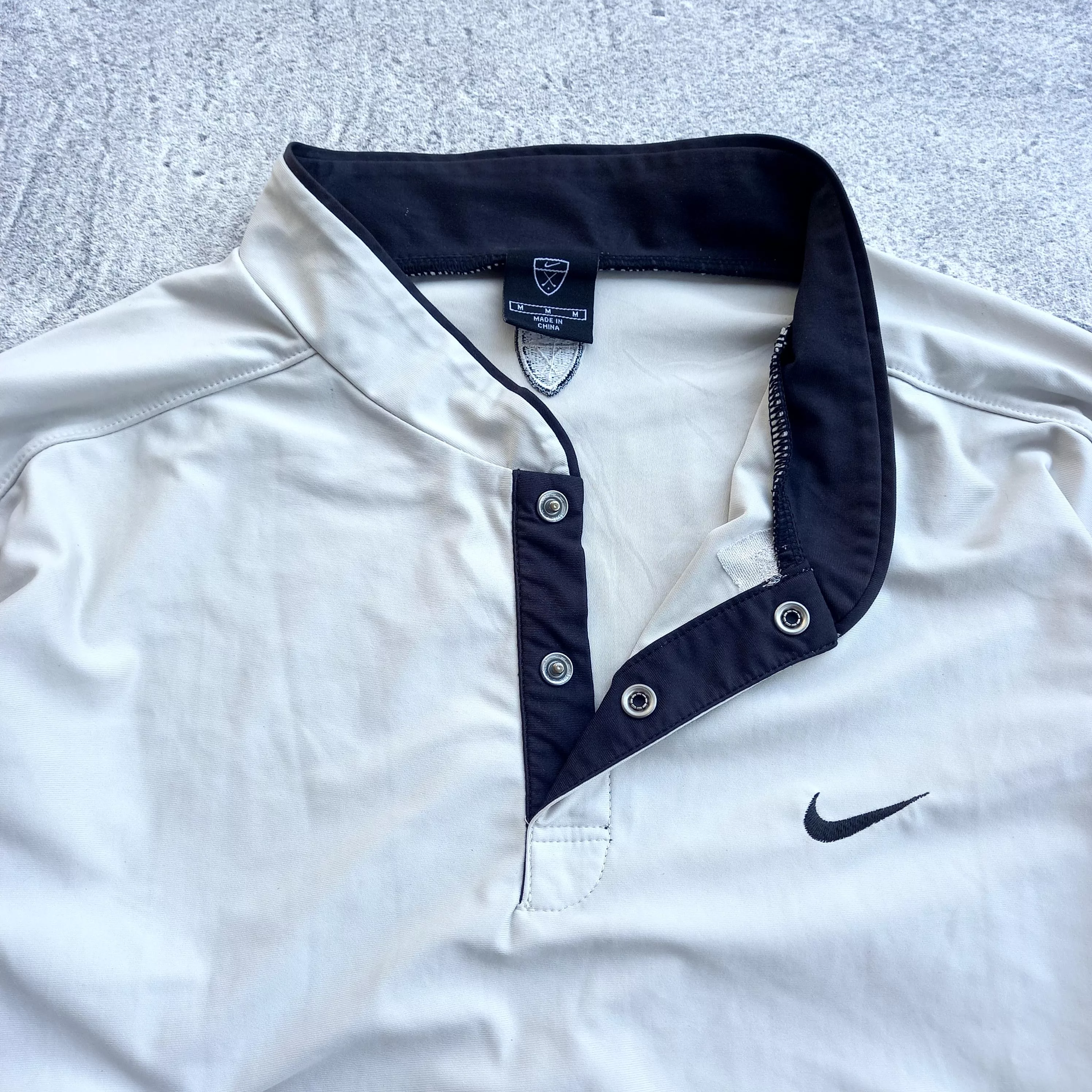 Nike Light Jackets Nike × Vintage ❌LAST DROP❌Y2k Nike Golf Half Button Jacket Gray Streetwear