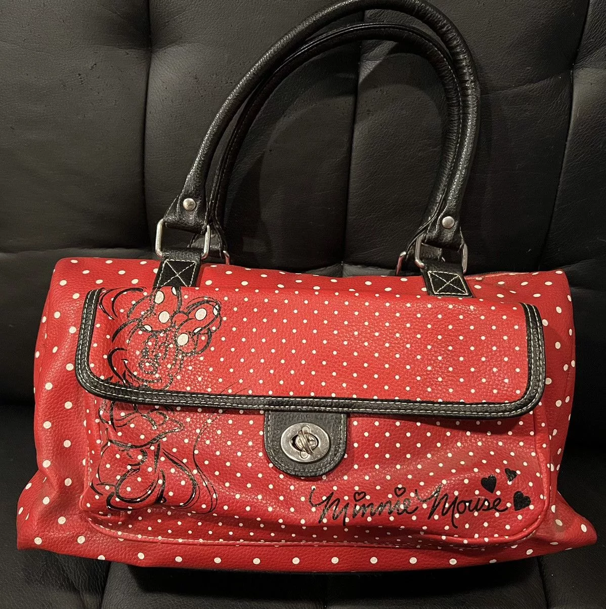 Disney Shoulder Bags Disney × Vintage Vintage Disney Parks Minnie Mouse Shoulder Bag Red