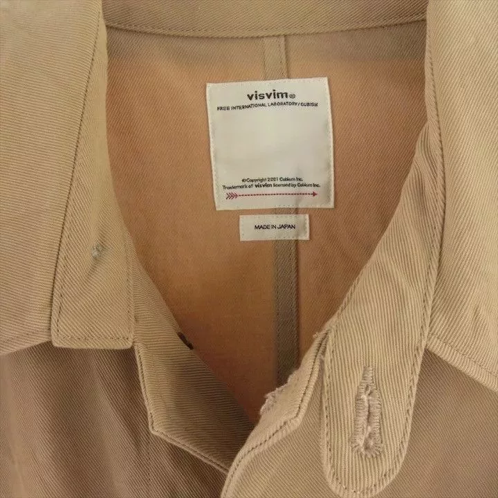 Visvim Light Jackets VISVIM VARJAK SHOP COAT BEIGE jacket