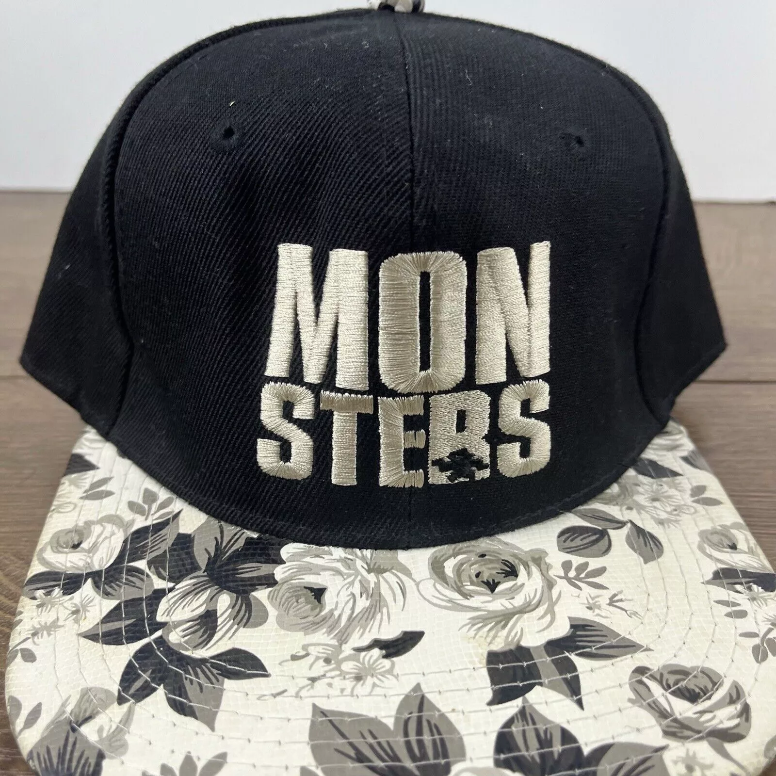 Other Hats Other Monsters Hat Monsters Snapback Hat Black Hat Adjustable Blac