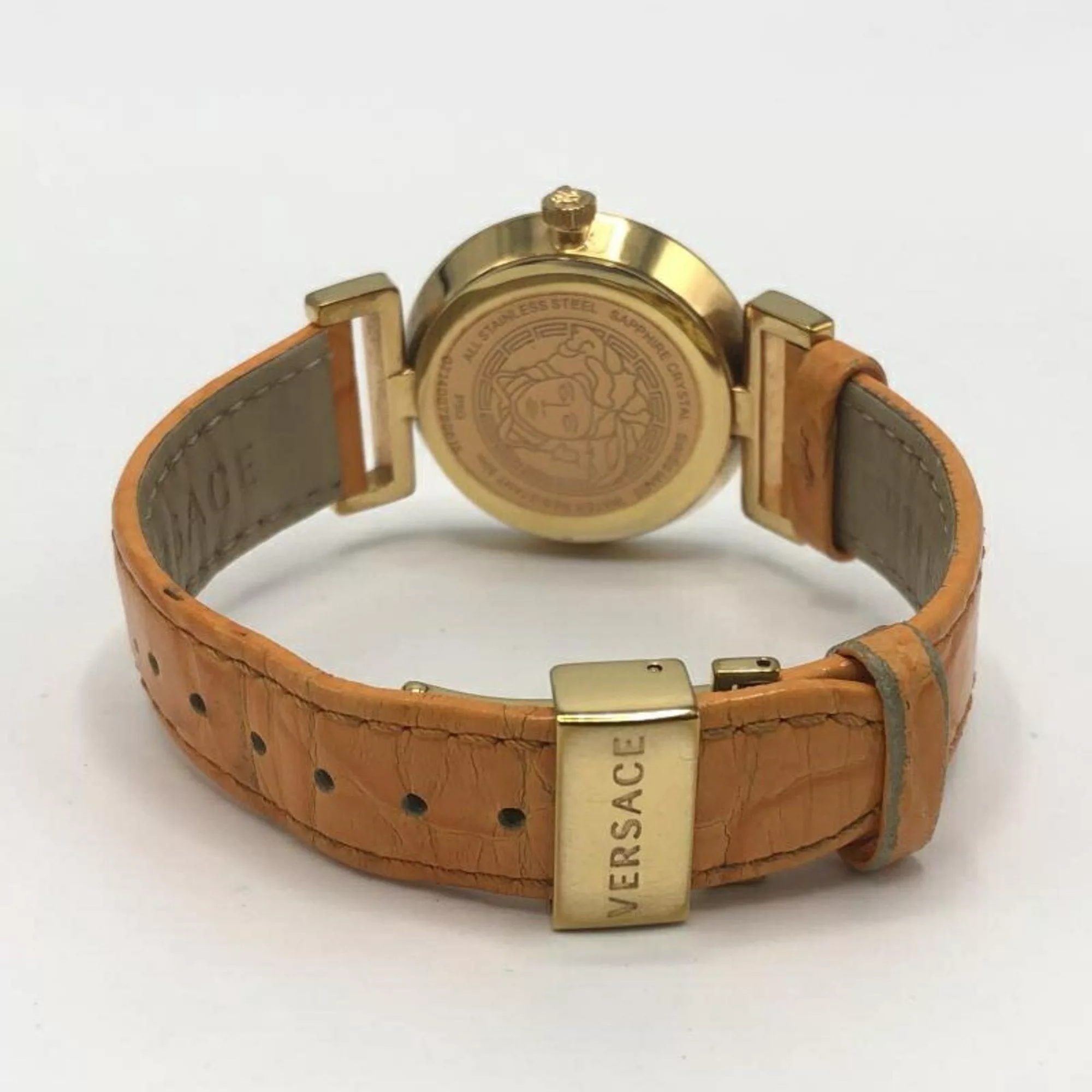 Versace Watches VERSACE Vanity Watch Orange Versace