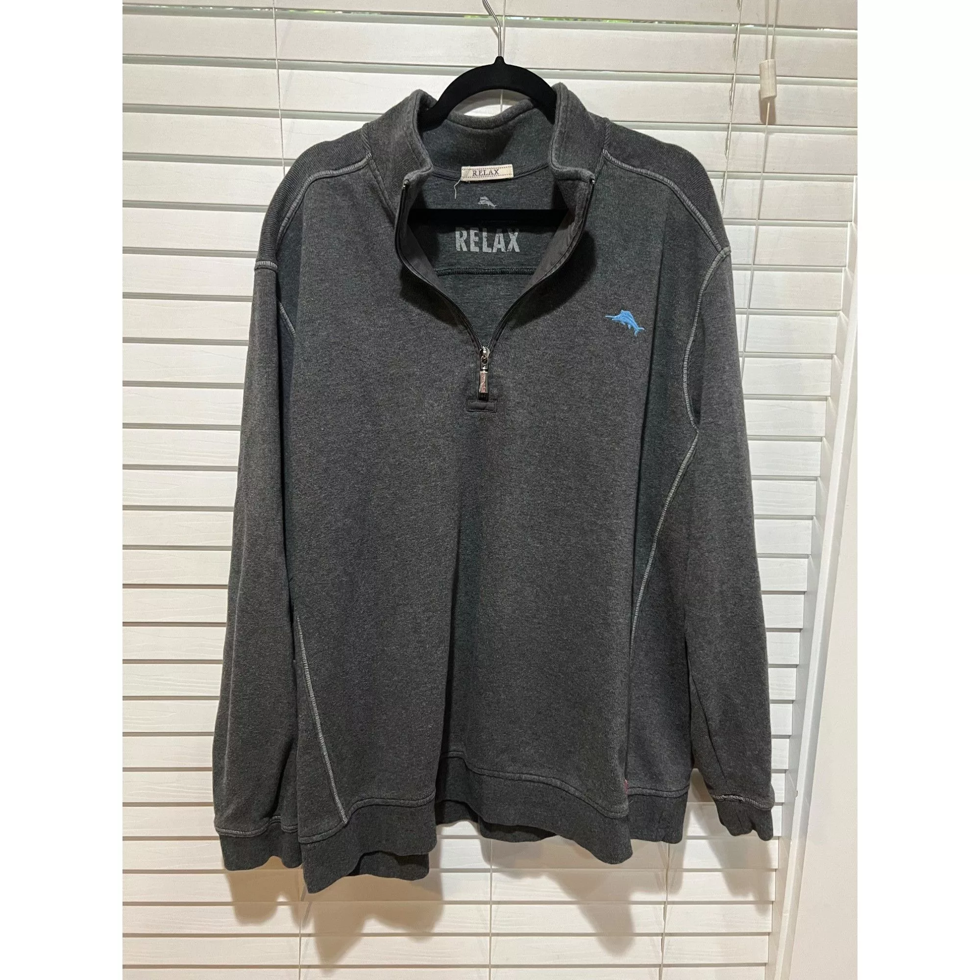Tommy Bahama Sweatshirts Hoodies Tommy Bahama Relax Gray 1/4 Zip Pullover - Size XXL