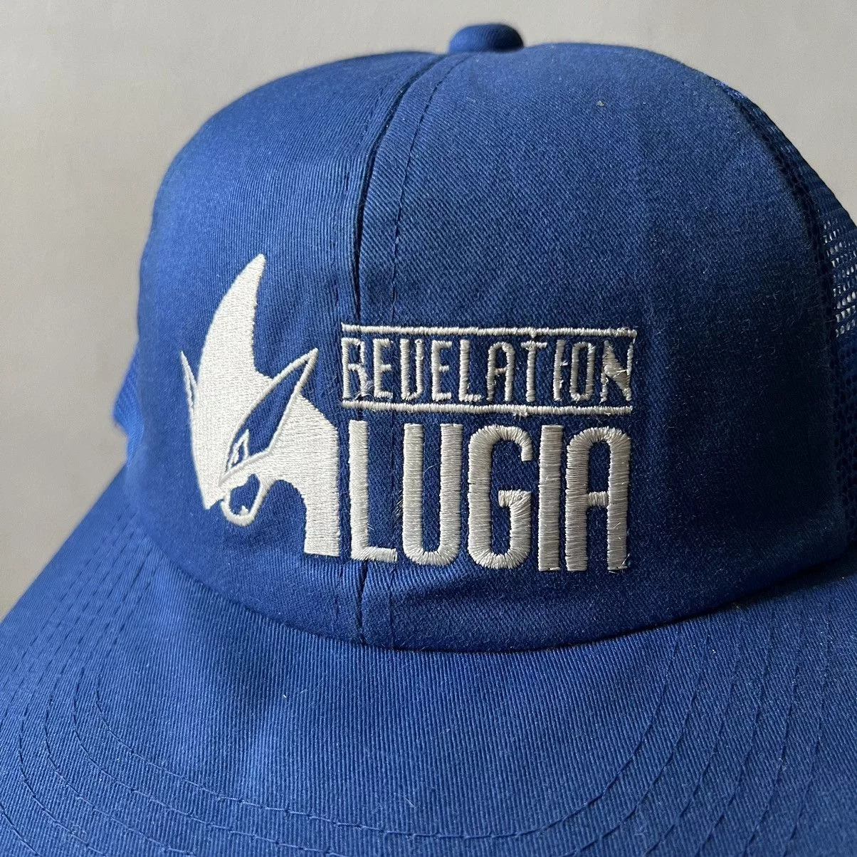 Anime Hats Anime × Pokemon × Vintage Super Rare new unused Revelation Lugia 1999 Lugia cap Blue