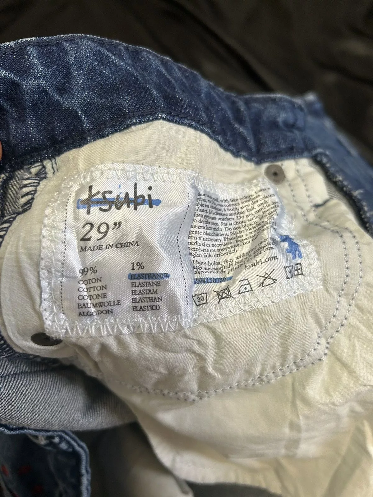 Ksubi Denim Ksubi Blue Chitch Hilite Jeans