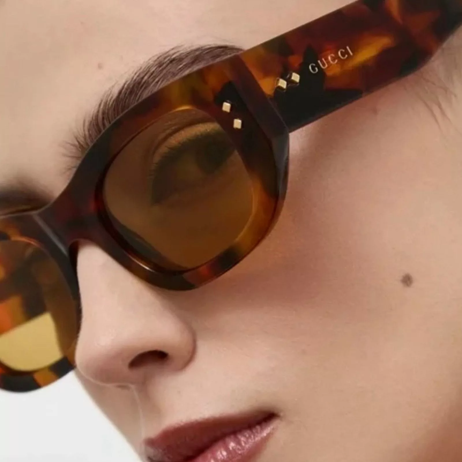 New! GUCCI Sunglasses GG1215S 004, Authentic Brown