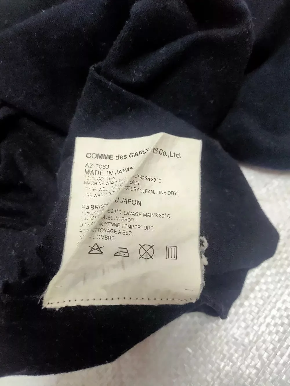 Comme des Garcons Short Sleeve T Shirts Comme des Garcons black tshirt