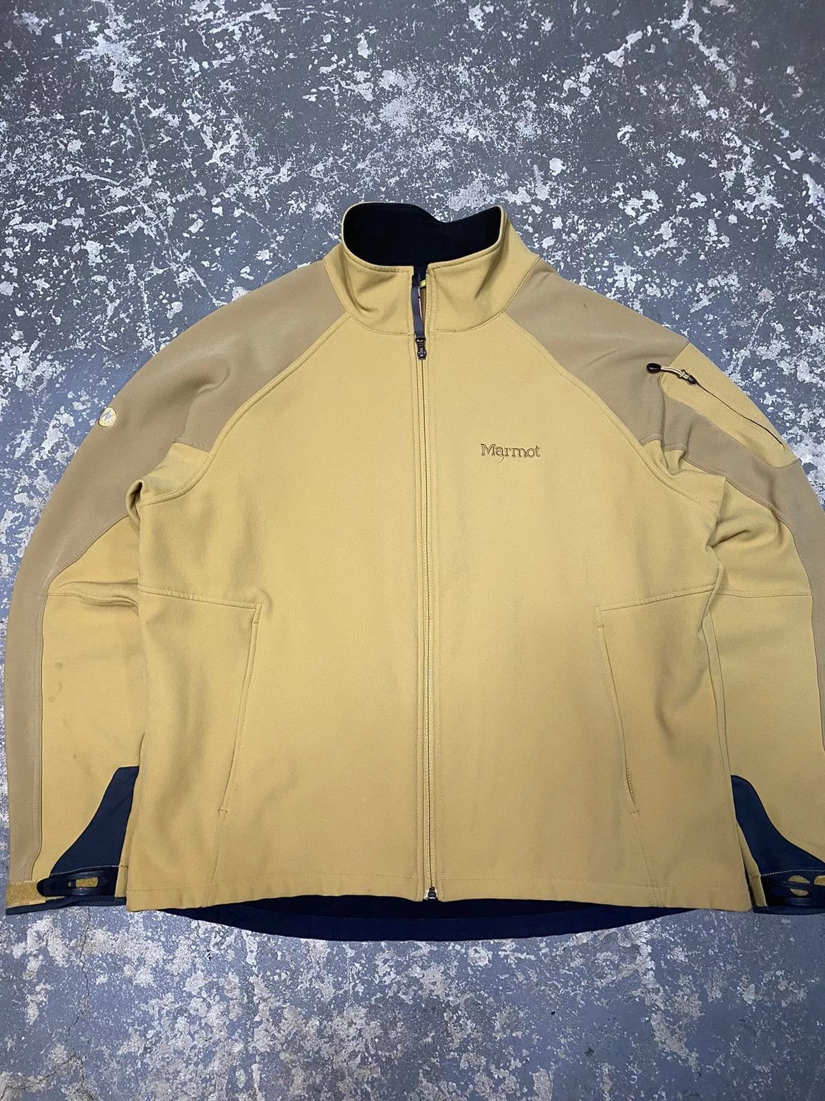 Marmot Light Jackets Marmot × Vintage Marmot Men’s Gravity Softshell Windbreaker Jacket Yellow Streetwear