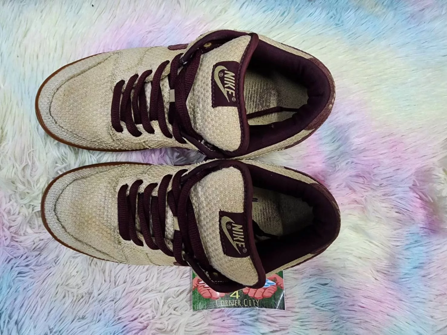 Nike Low Top Sneakers Nike Sb Dunk Low Red Hemp 2004 Beige