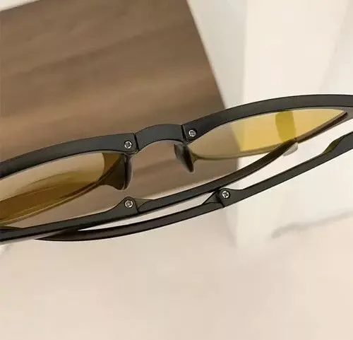 Designer Sunglasses Designer × Vintage Retro foldable punk sunglasses Black