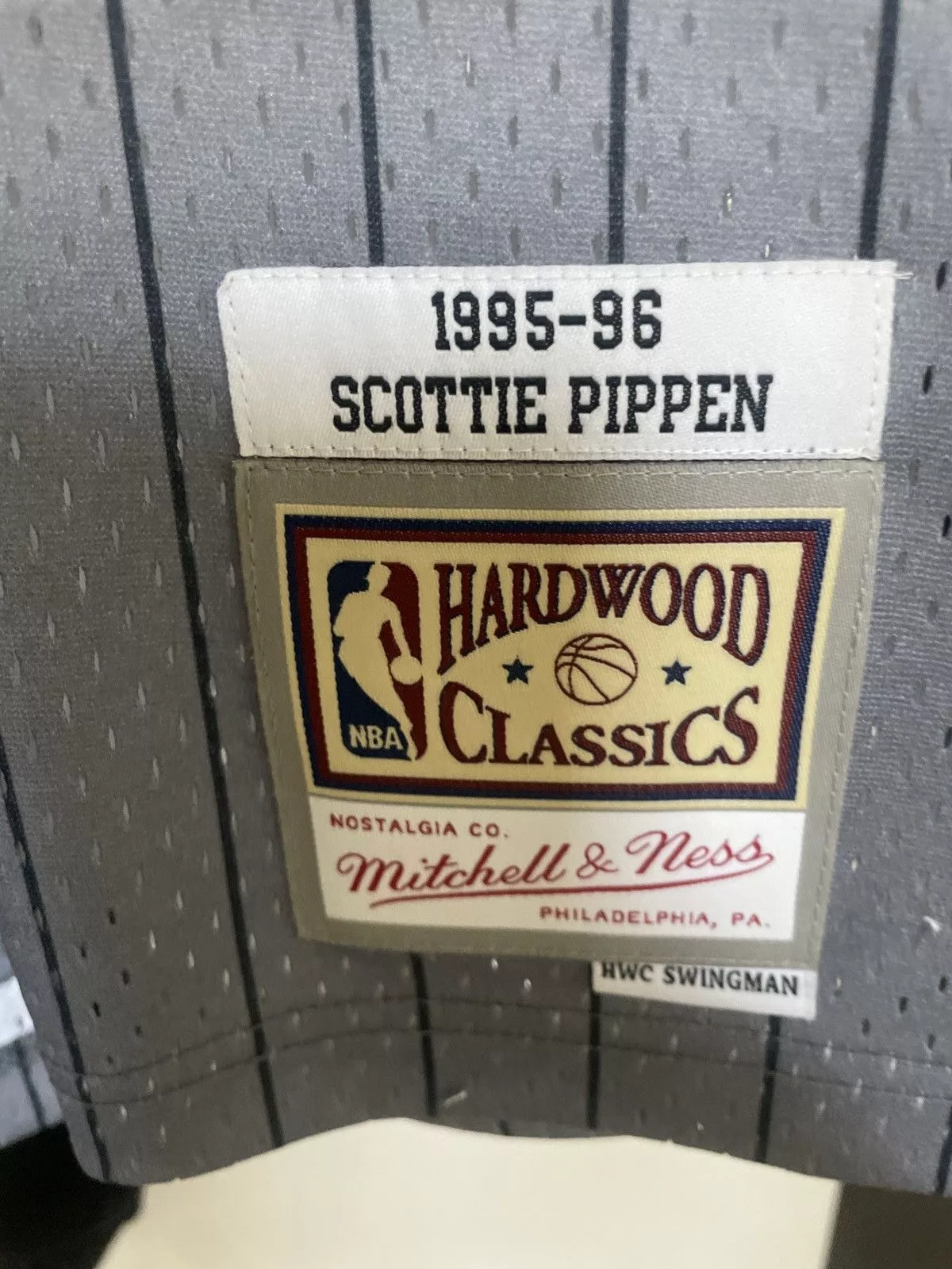 Mitchell & Ness Jerseys Mitchell & Ness Pippen Gray