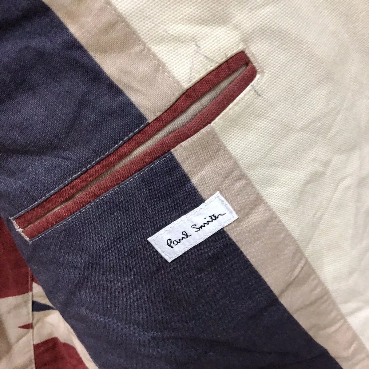 Paul Smith Light Jackets Paul smith great britain flag jacket Brown