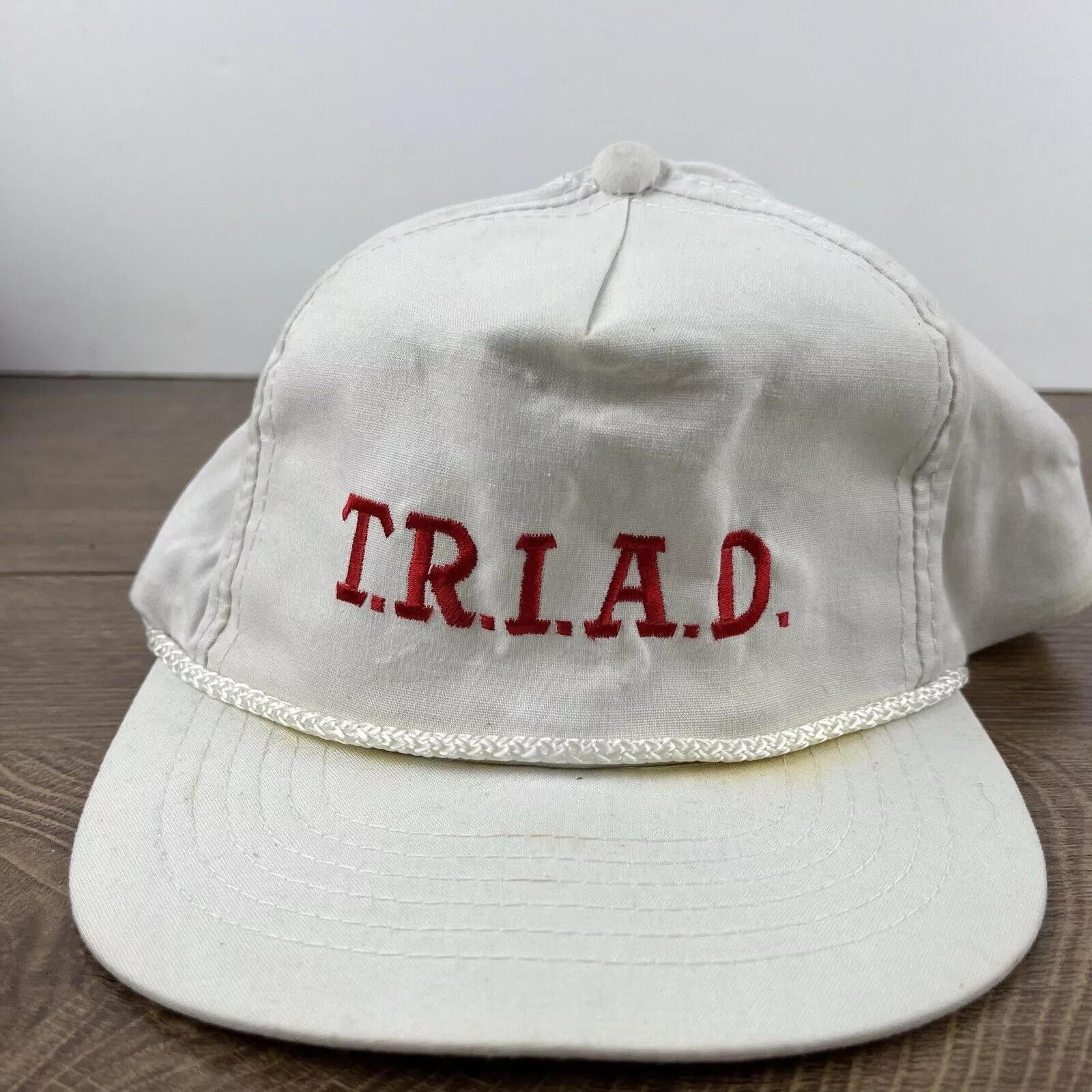 Other Hats Other TRIAD Hat Triad Snapback Hat White Hat Adjustable White Adul