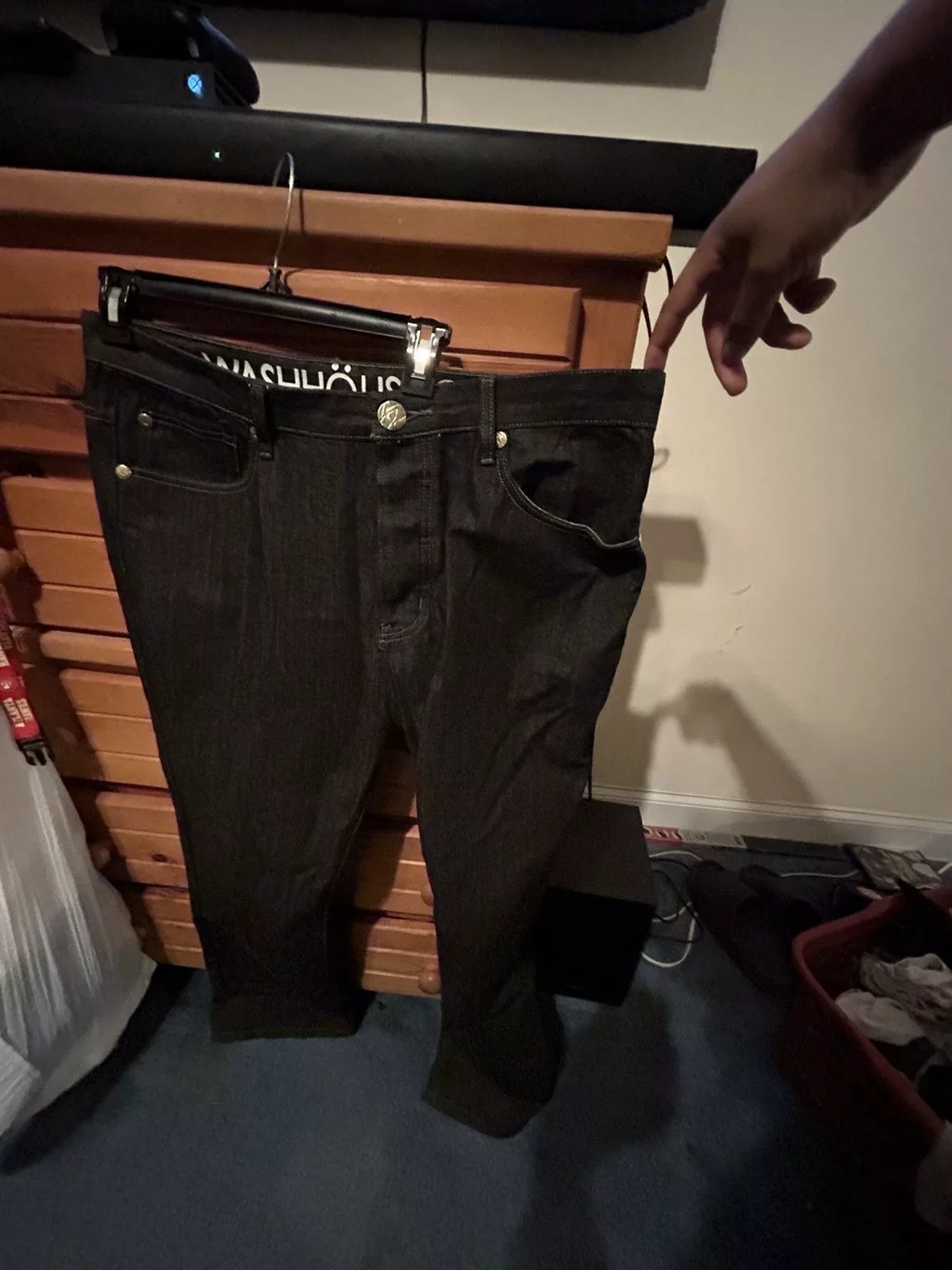 Vintage Denim Vintage Y2K Black Denim Jeans Size 38 Streetwear