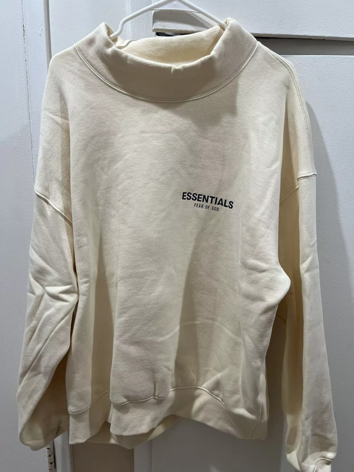 Essentials Sweatshirts Hoodies Essentials × Fear of God Essentials Mock Neck Crewneck White Streetwear