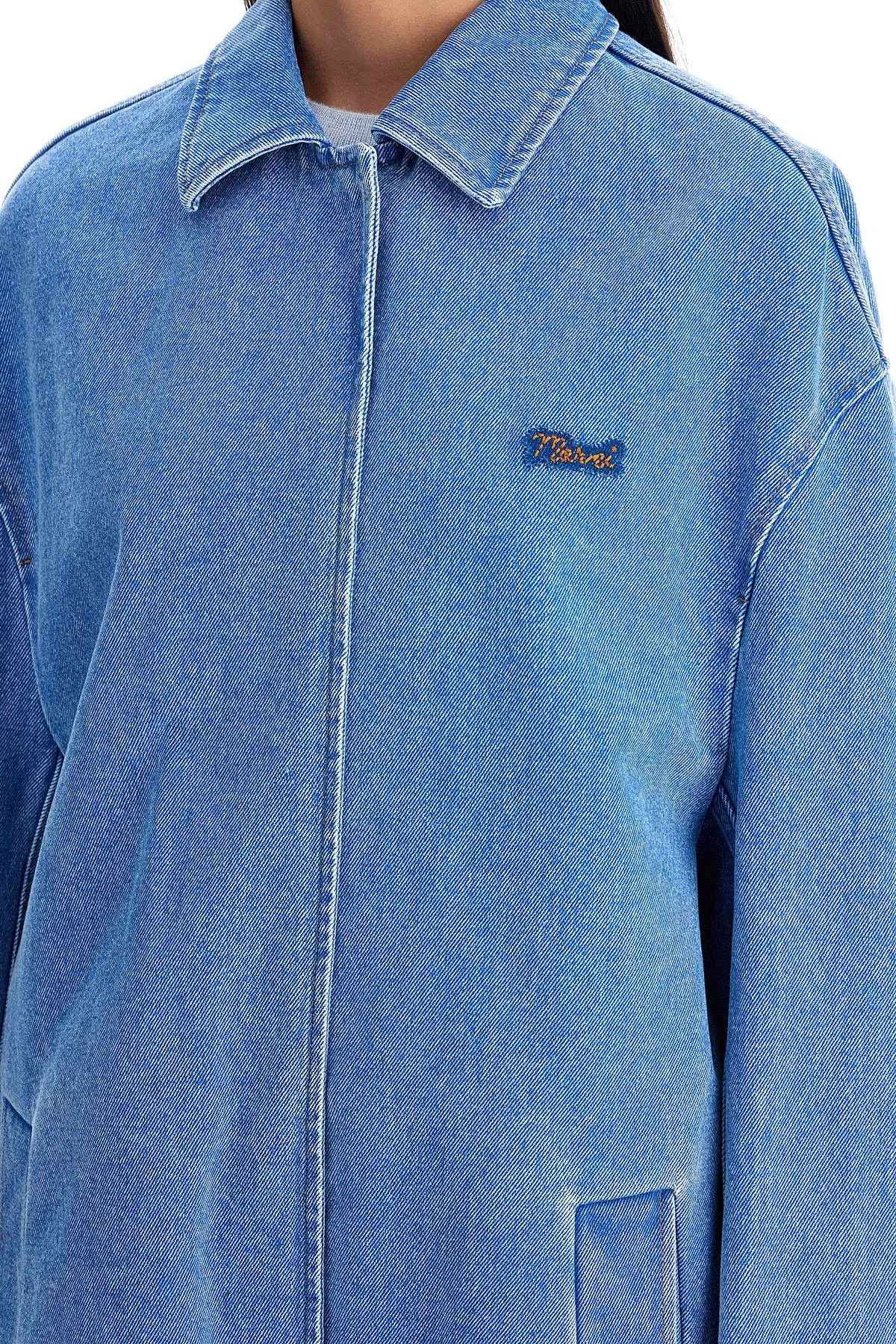 Marni Jackets MARNI 'Oversized Organic Denim Jacket Multi