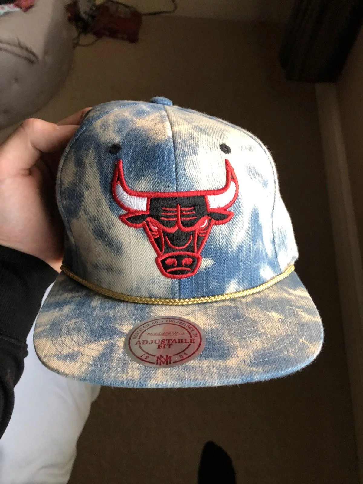 Mitchell & Ness Hats Mitchell & Ness Chicago Bulls Denim Washed Hat