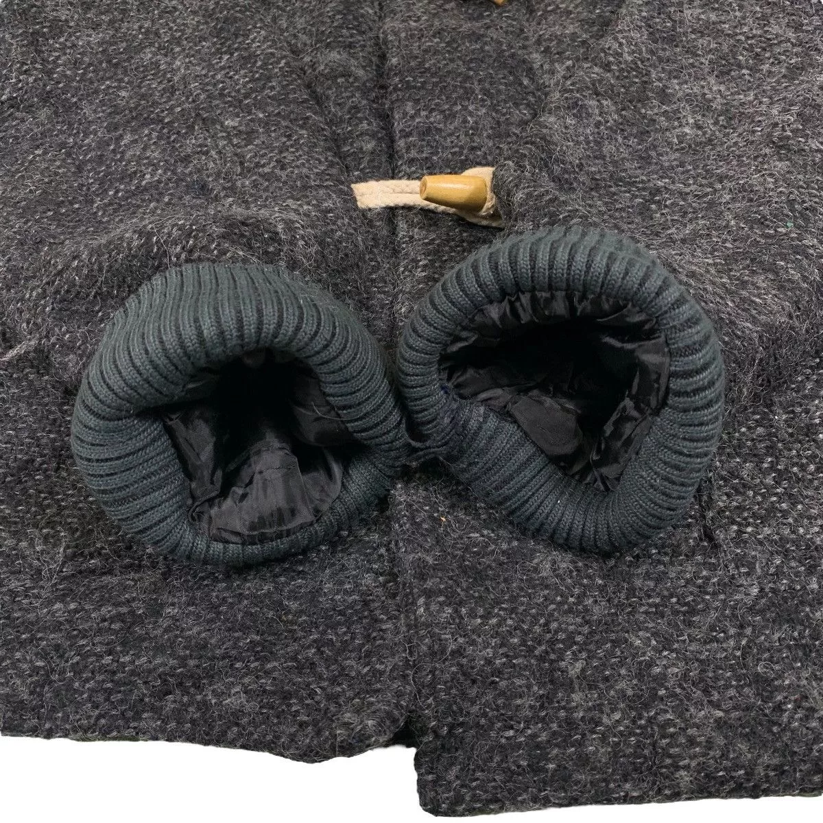 go slow caravan Heavy Coats GO SLOW CARAVAN Outdoor Sportswear Button Wool Hoodie Coat Gray Gorpcore
