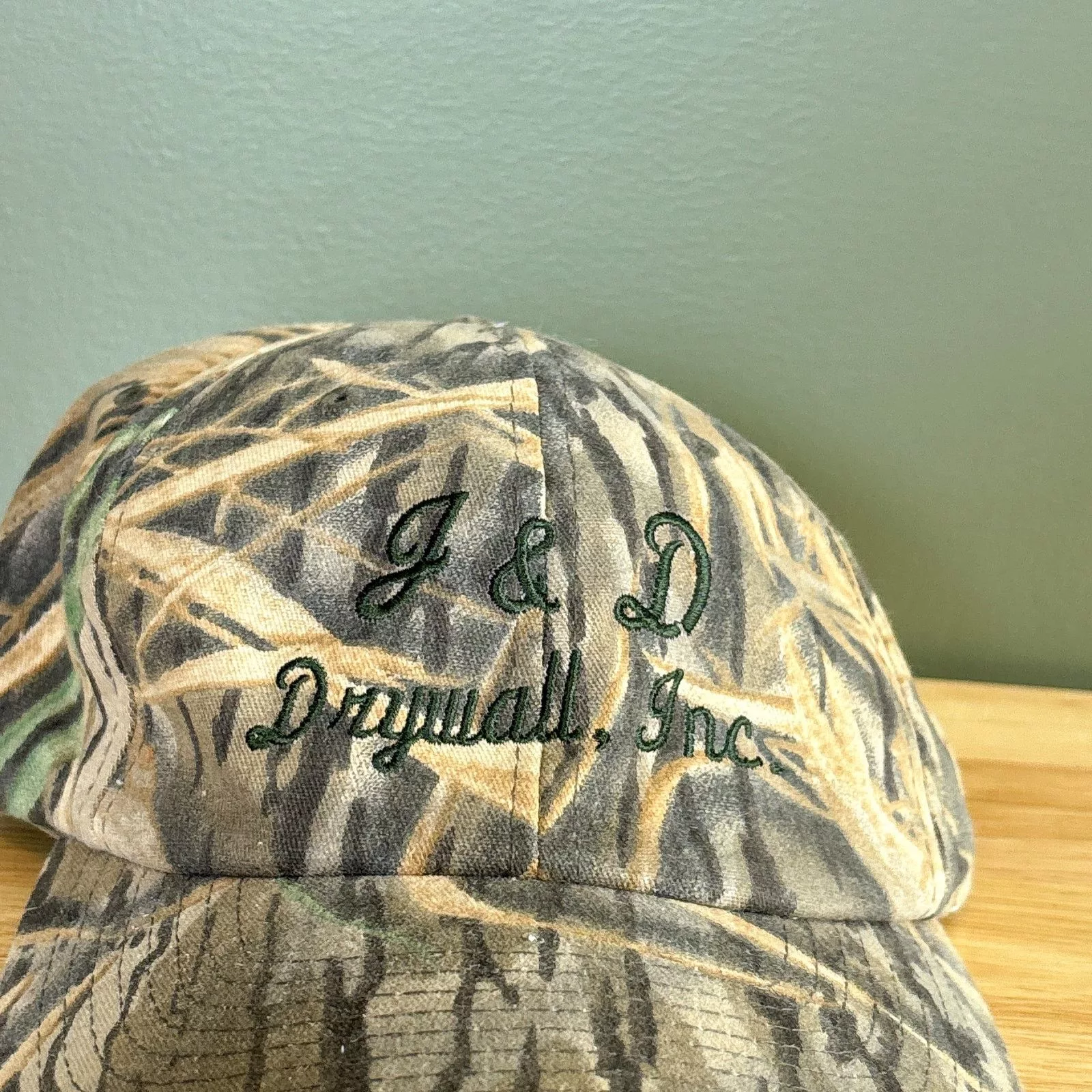 Yupong Hats Yupong J & D Drywall Marsh Camouflage Retro Strapback Hat Brown