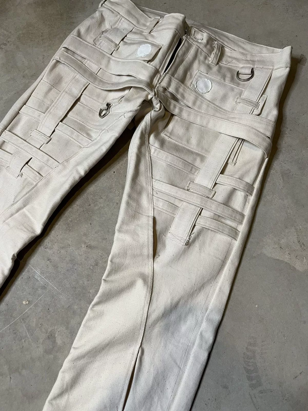 Handmade Denim Handmade Binding Cargo Denim Beige