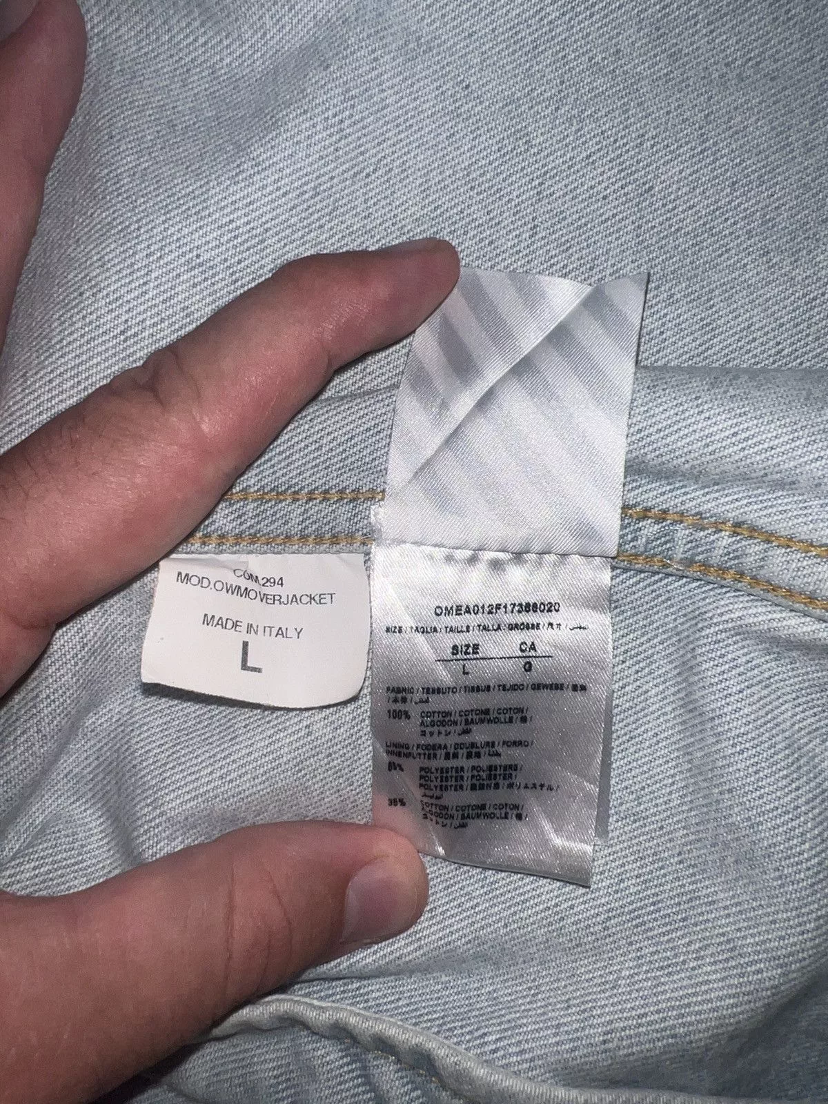 Off-White Denim Jackets Off-White Not real denim jacket Blue