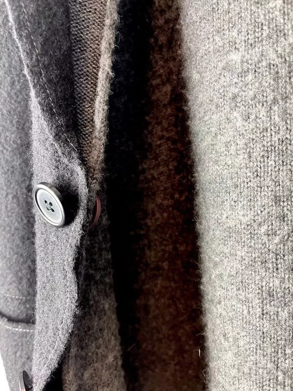 Other Light Jackets Other Black and gray deconscruted knitted wool blazer