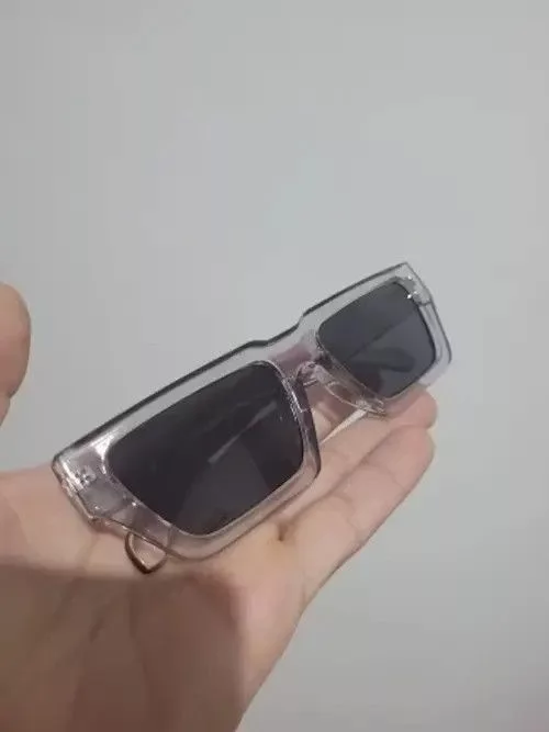 Electric Visual Glasses Electric Visual × Vintage Rectangle Clear Gray Sun Glasses Streetwear