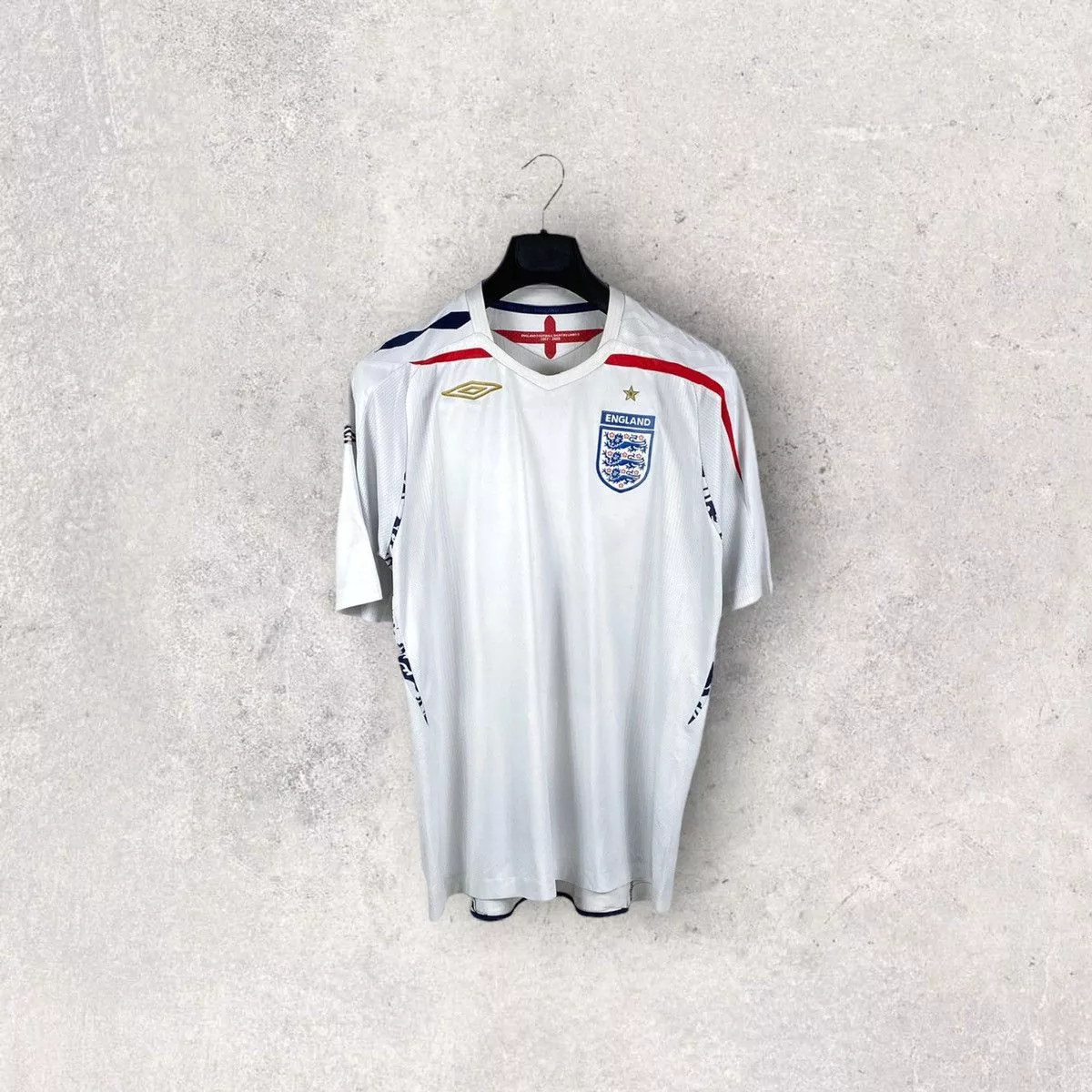 Umbro Jerseys Umbro × Vintage vintage 2007/09 UMBRO ENGLAND SOCCER JERSEY SHIRT 90s White