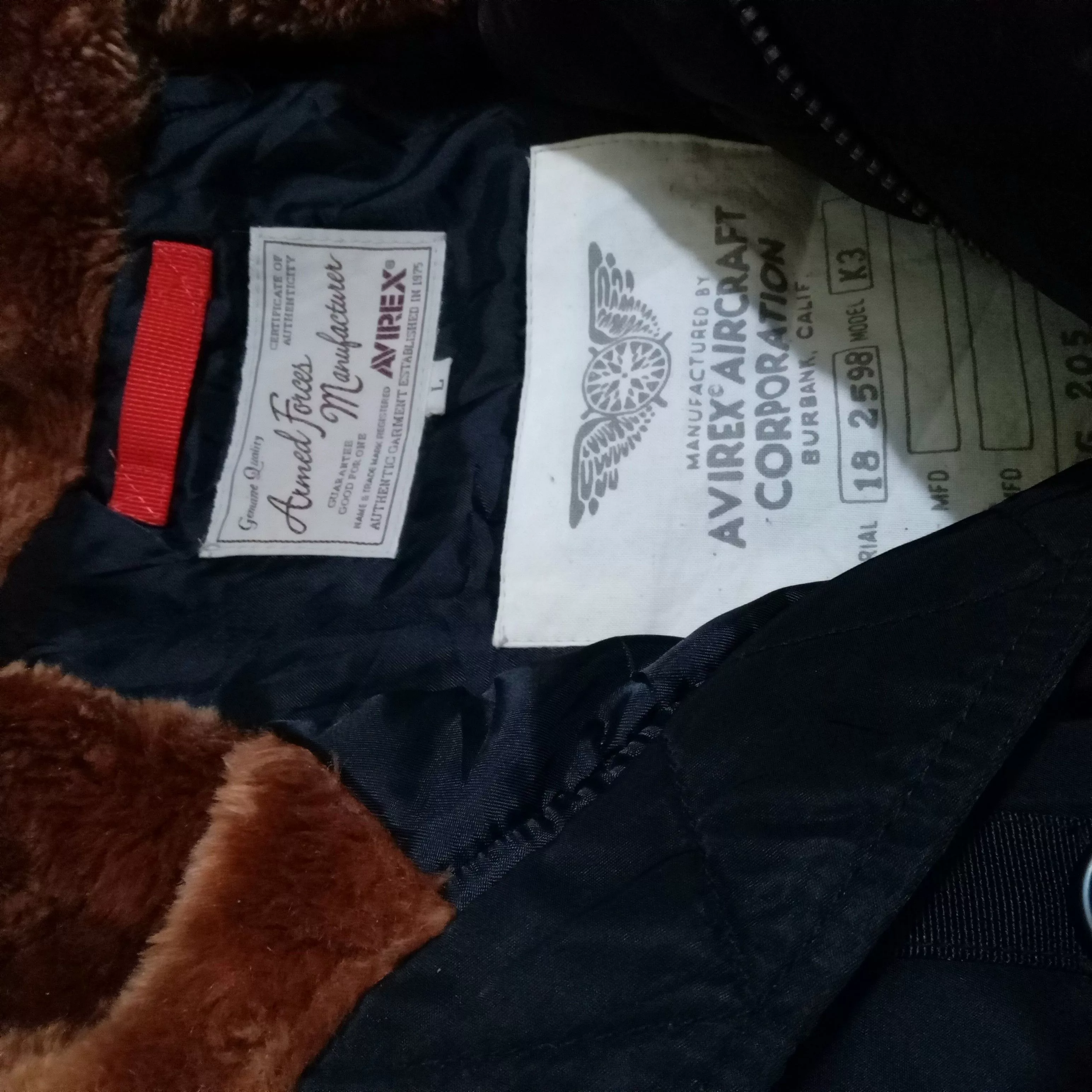 Alpha Industries Parkas Alpha Industries × Avirex Avirex Jacket Nylon Multipocket Black Vintage