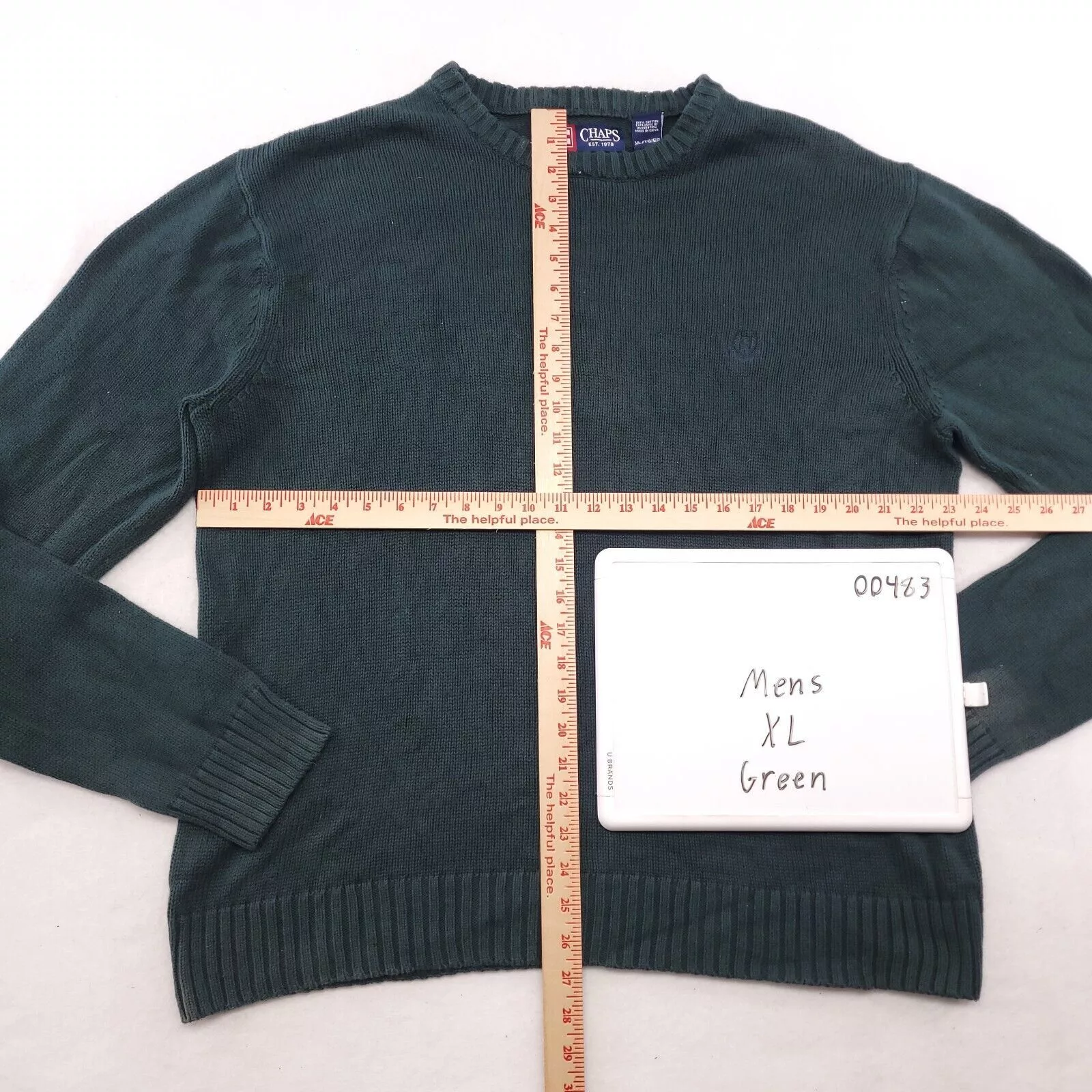 Chaps Sweaters Knitwear Chaps Pullover Sweater Mens Size Extra Large XL Green