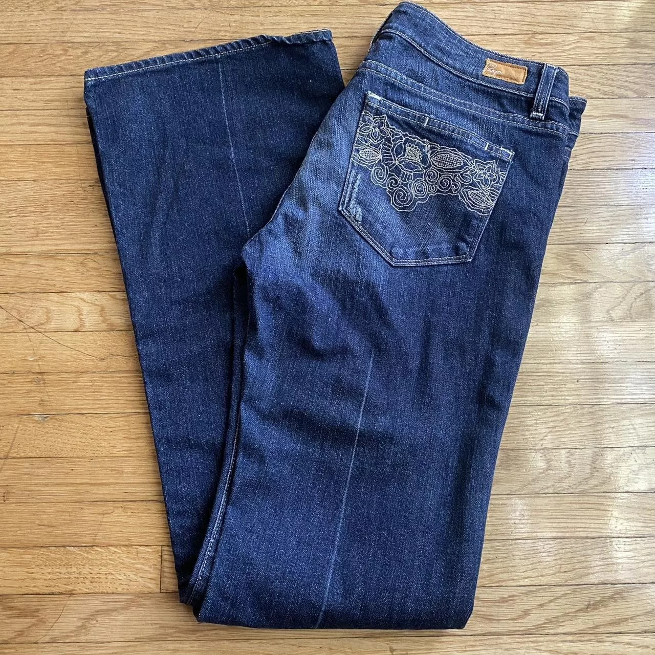 Paige Pants Paige Bellbottom Jeans Blue