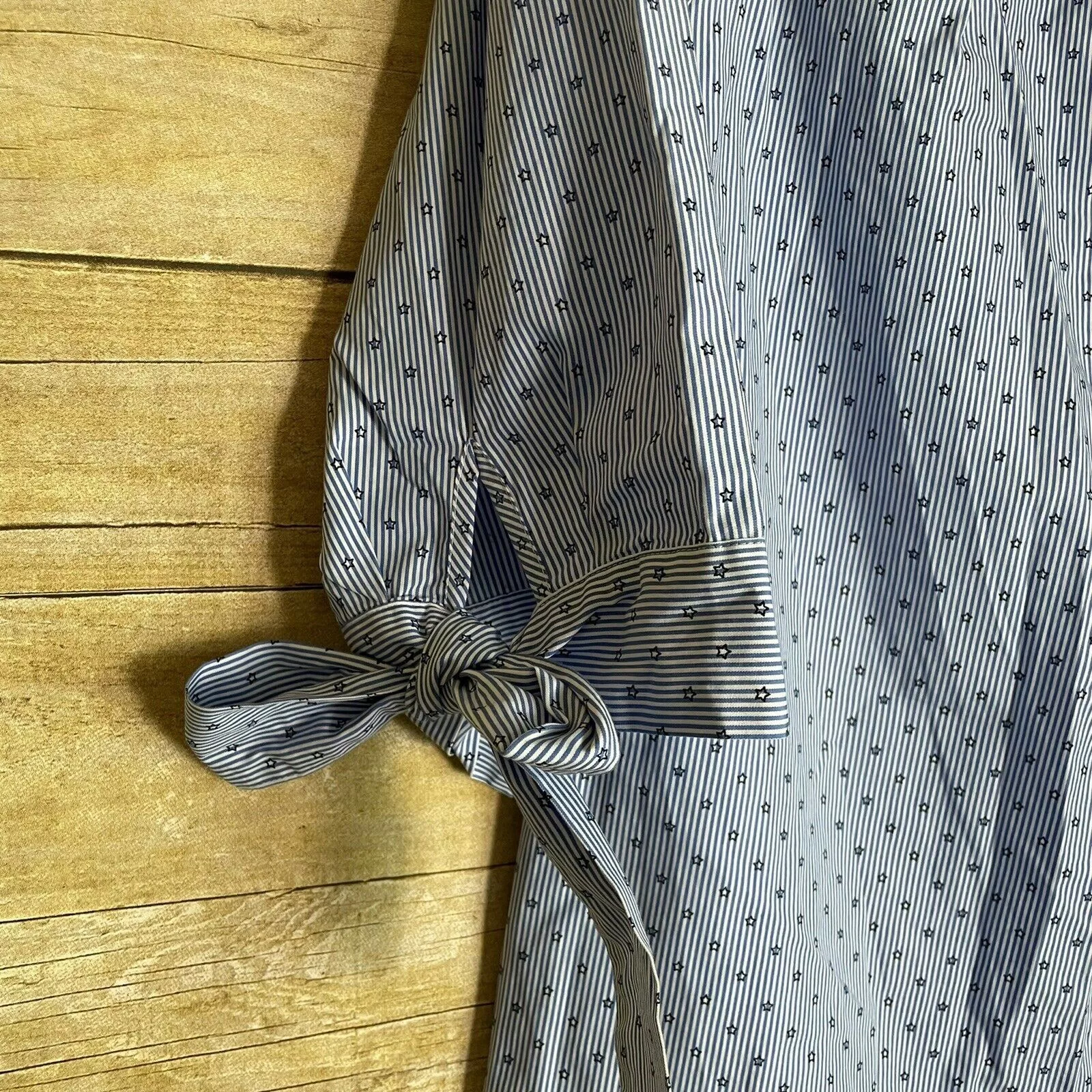 BLANKNYC Blouses BLANKNYC Stars Blue Off The Shoulder Top - Size Large