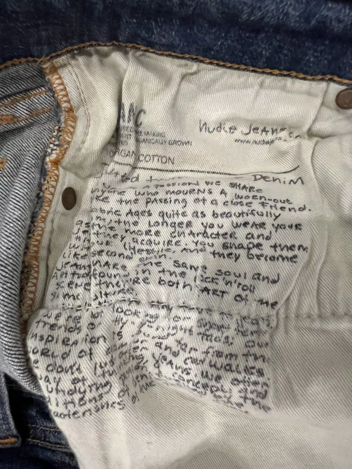 Nudie Jeans Denim Custom nudie jeans Blue