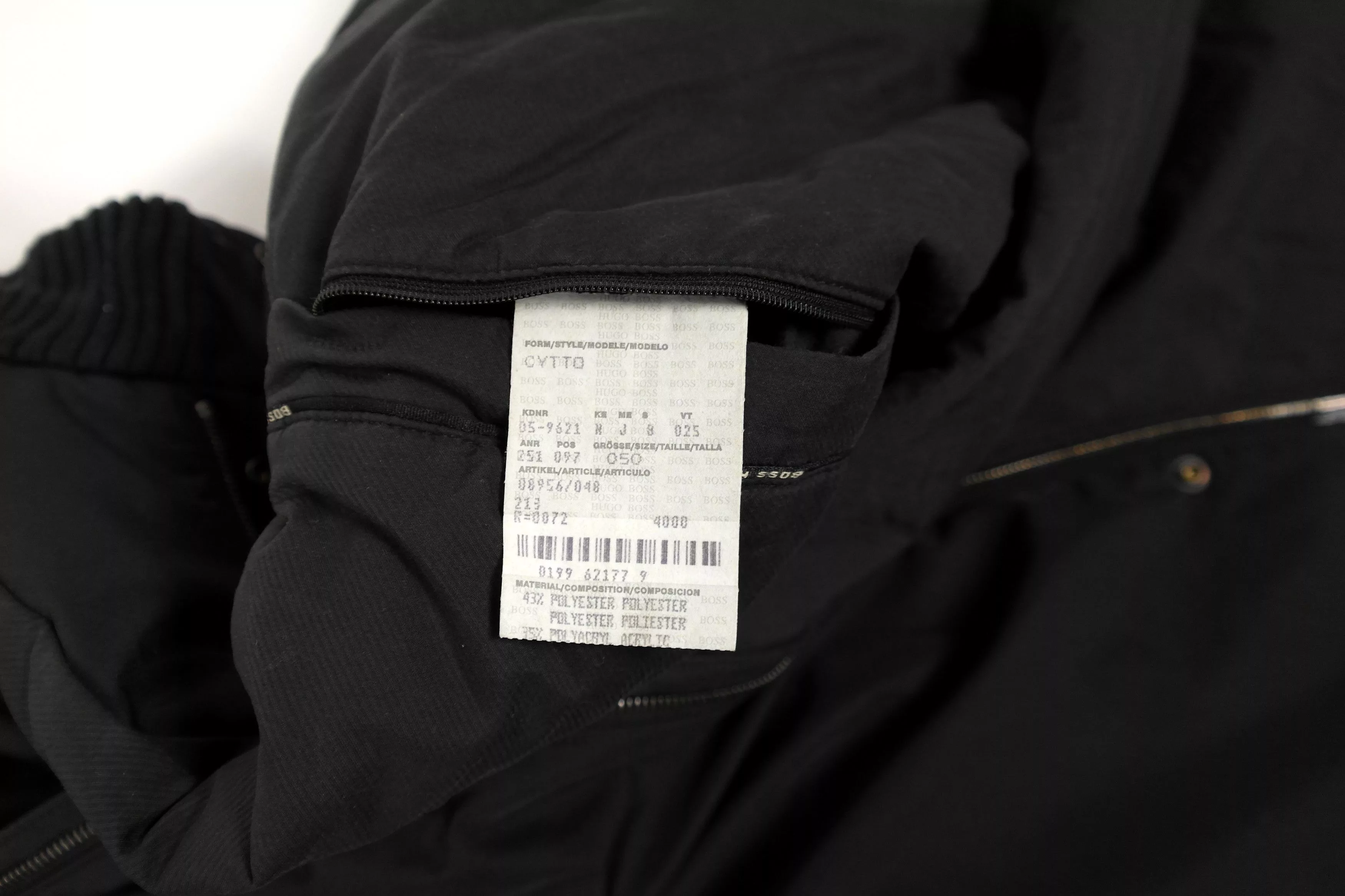 Hugo Boss Light Jackets Vintage Hugo Boss Nylon Jacket Black