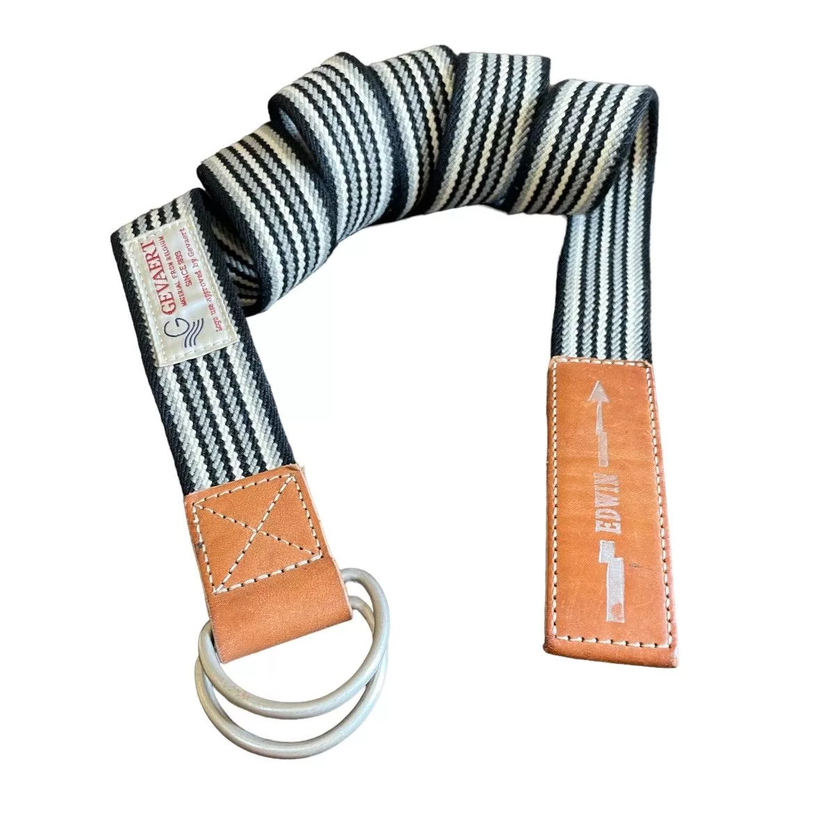 Edwin Belts Edwin × Japanese Brand × Vintage Vintage Edwin Japan Striped Cotton Easy Belt Multi